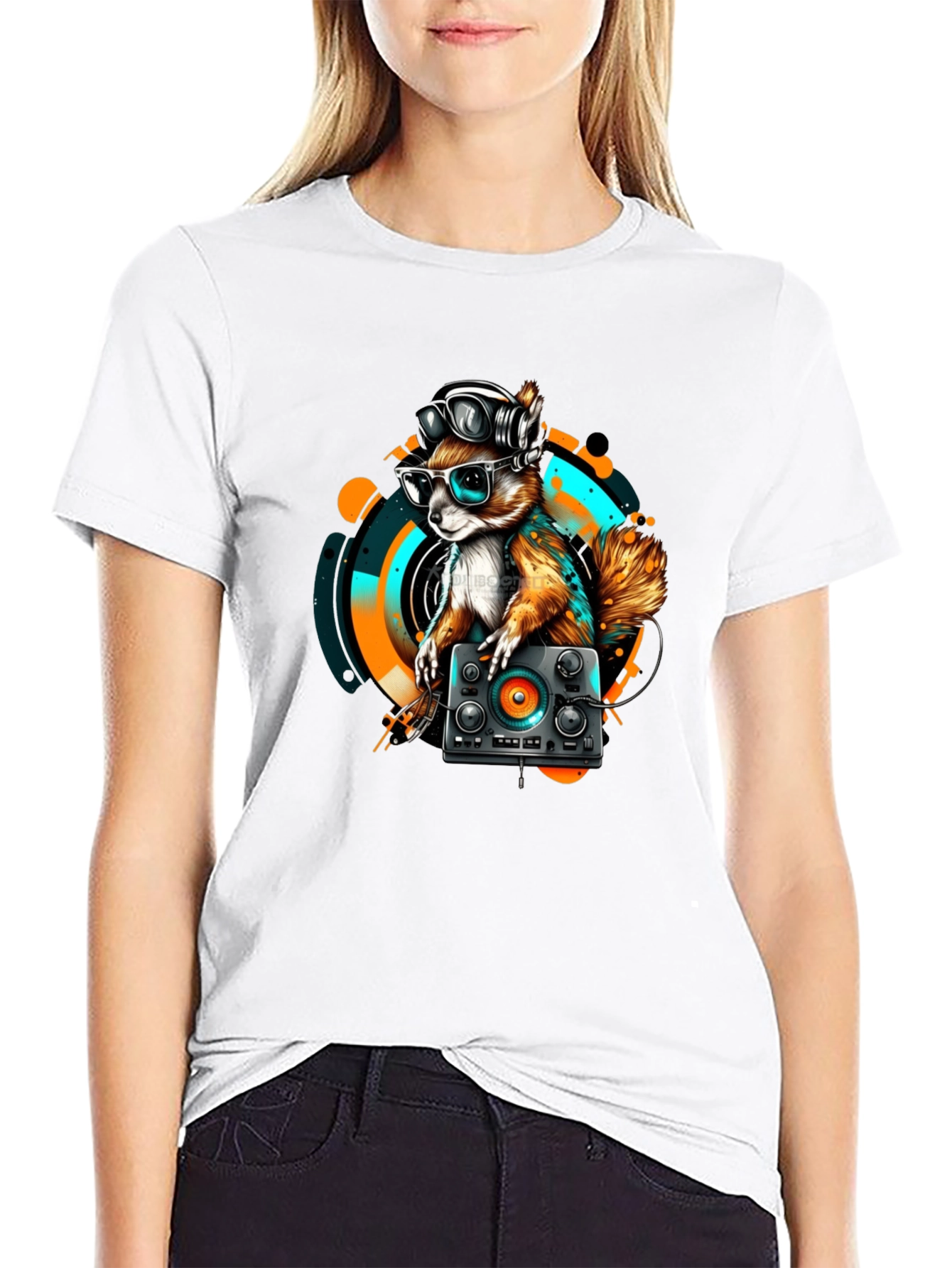 DJ Squirrel T-Shirt - Funky Urban Design
