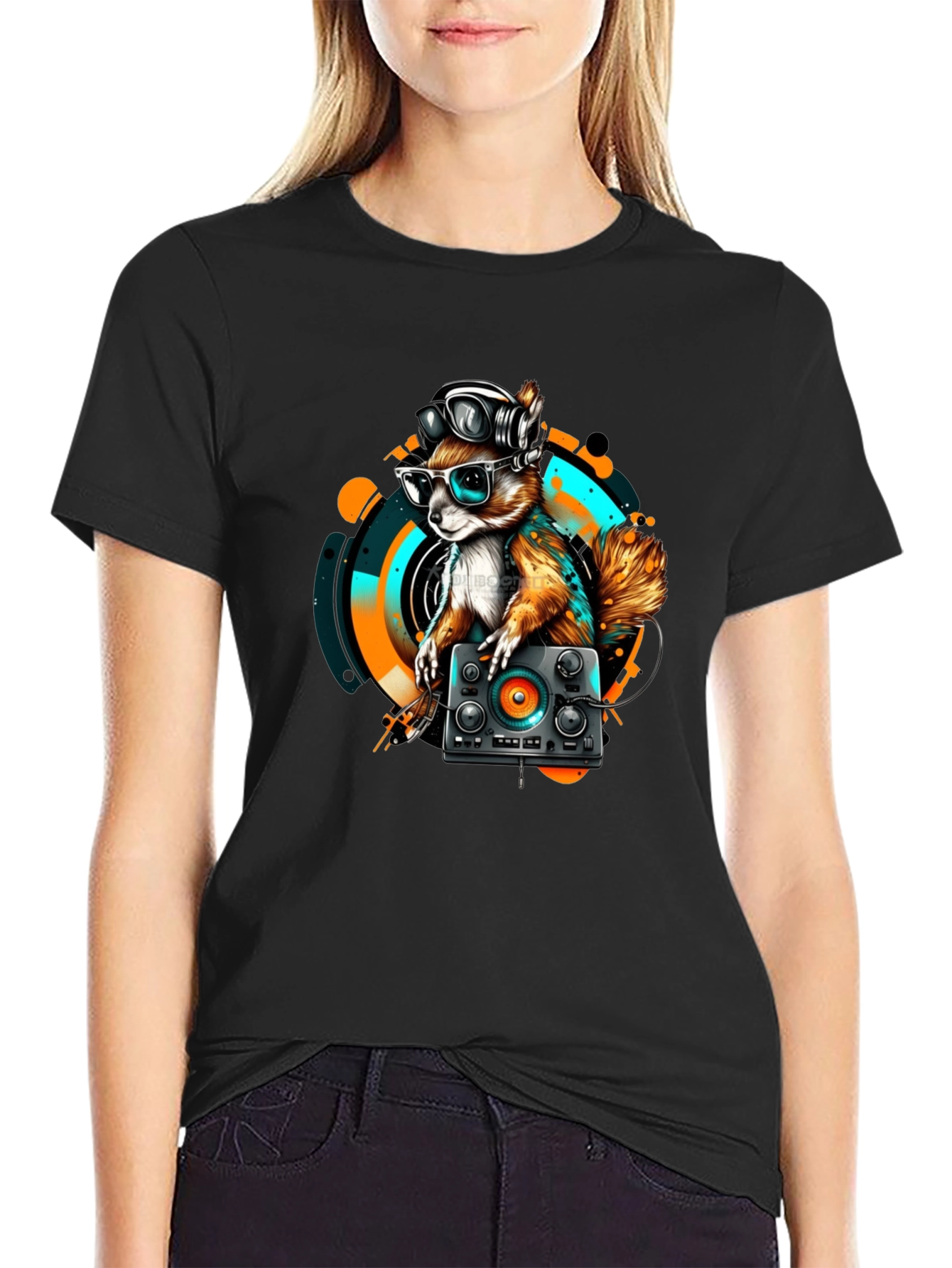 DJ Squirrel T-Shirt - Funky Urban Design
