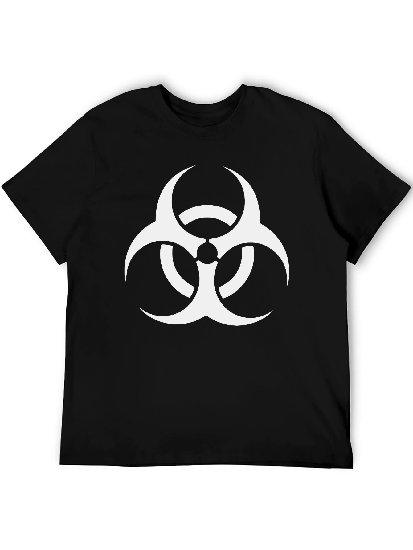Biohazard Symbol Graphic Black T-Shirt