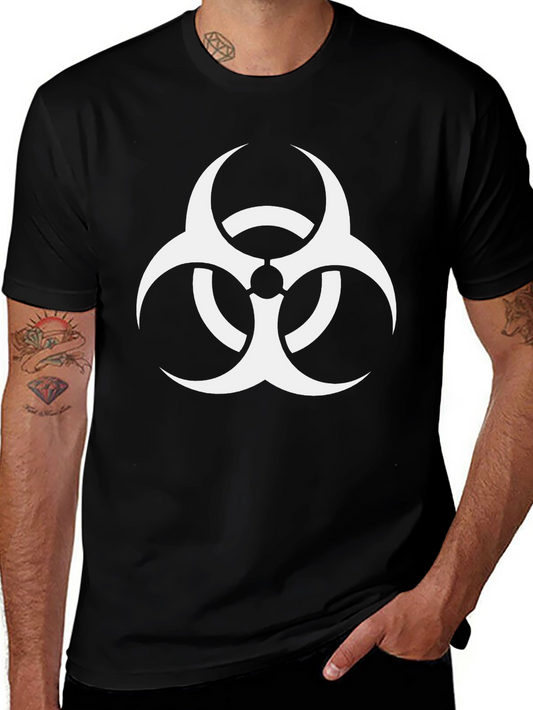 Biohazard Symbol Graphic Black T-Shirt