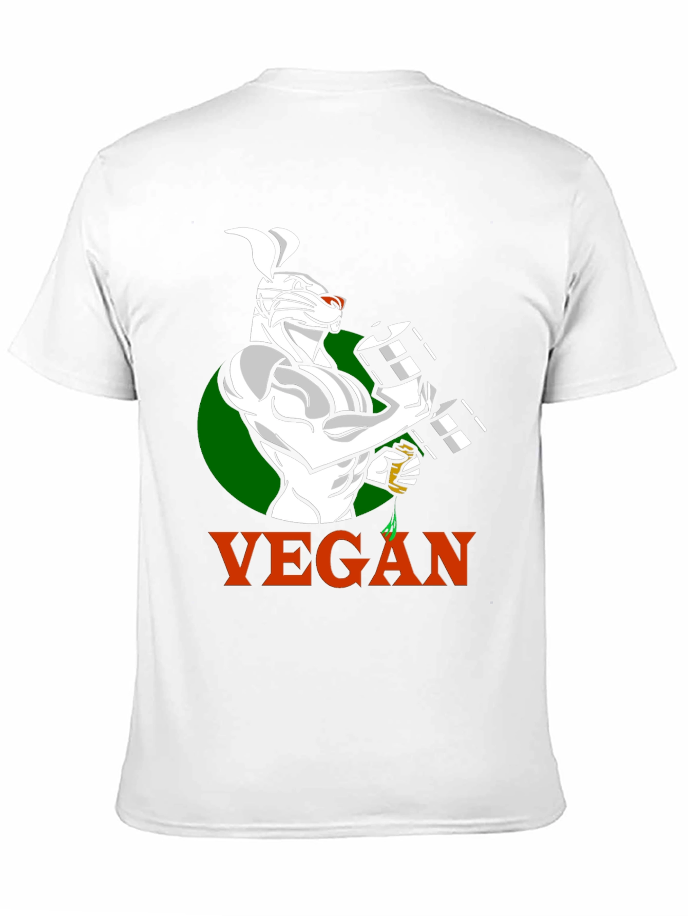 Vegan Bunny Gym T-Shirt - Black