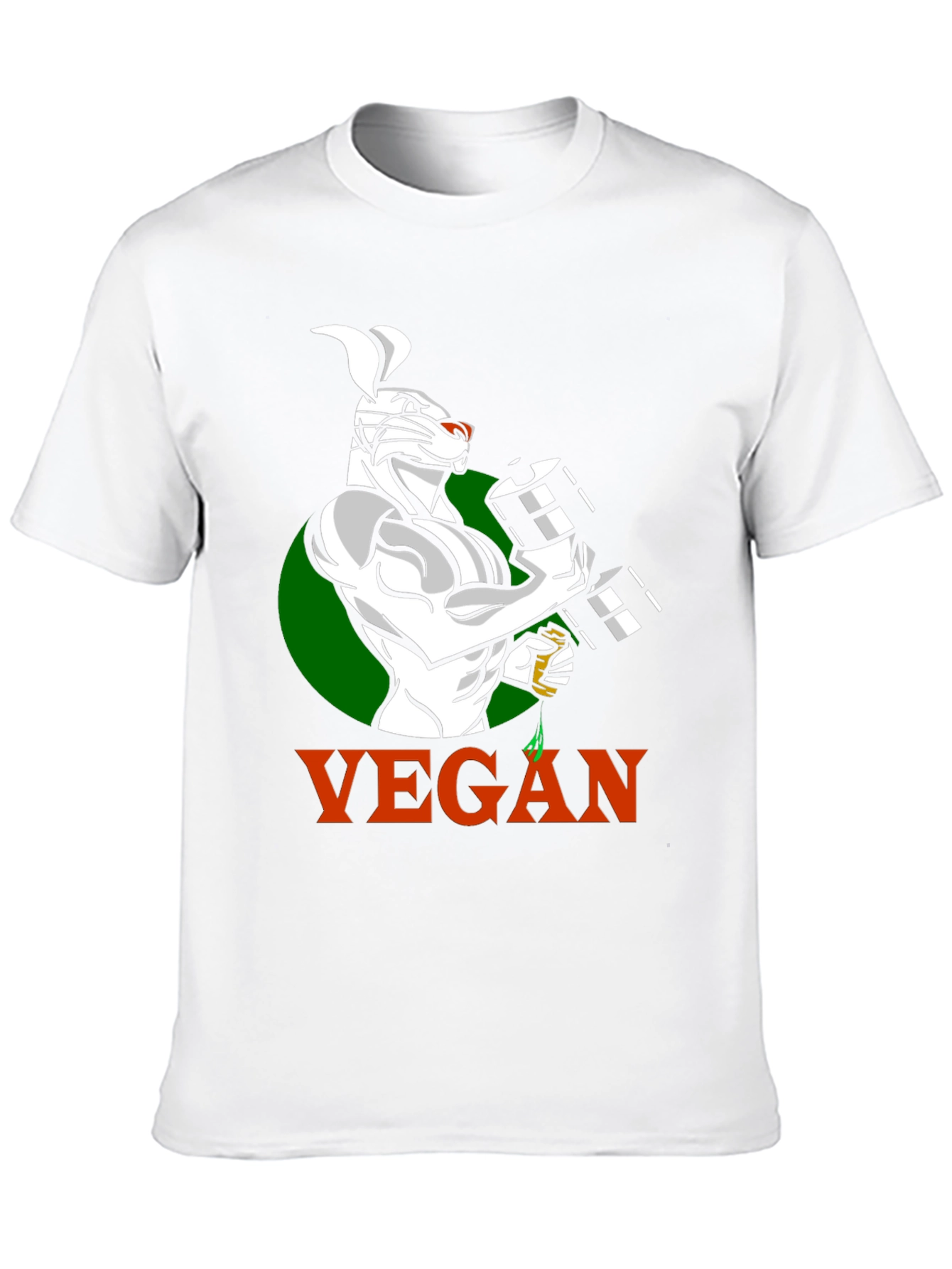 Vegan Bunny Gym T-Shirt - Black