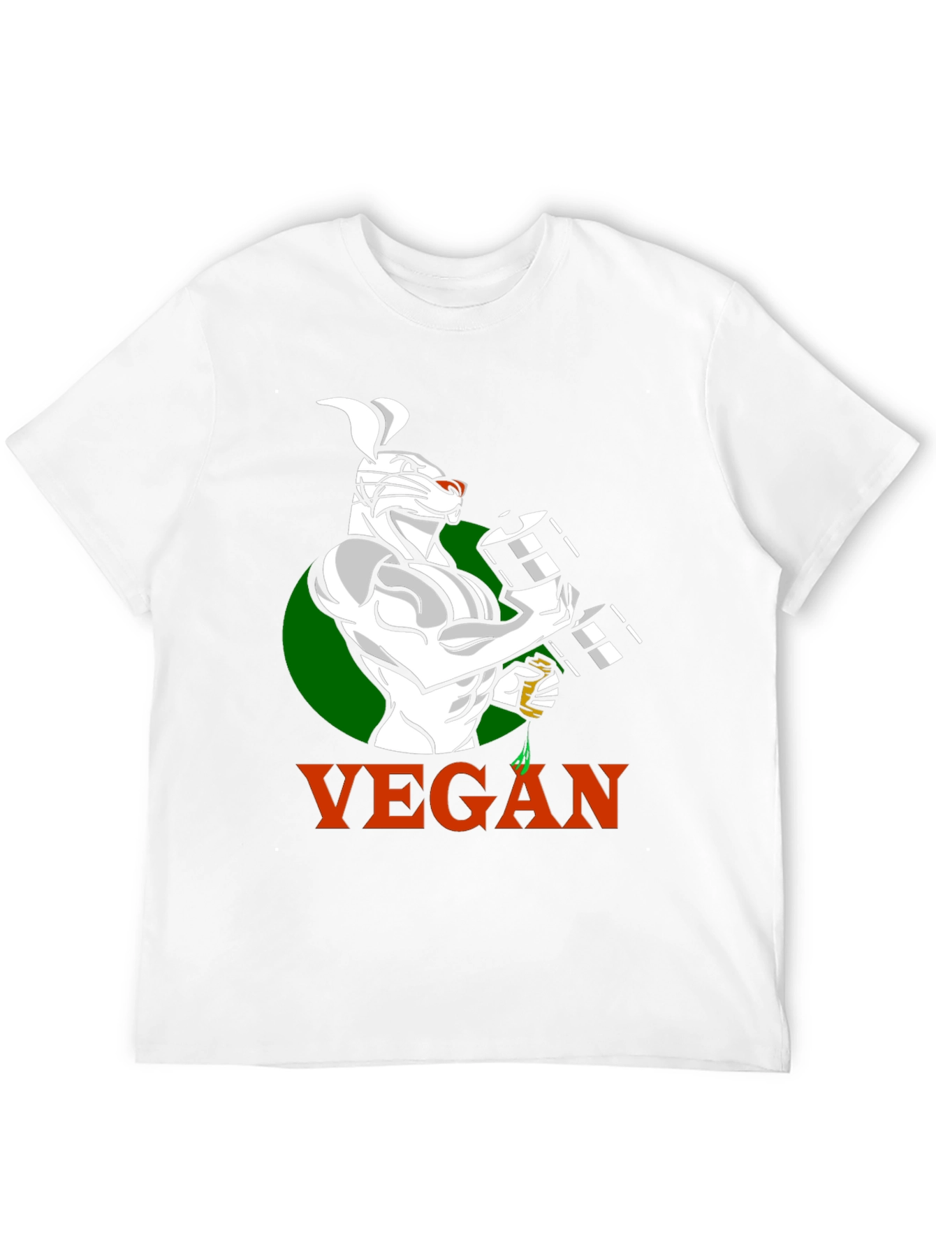 Vegan Bunny Gym T-Shirt - Black
