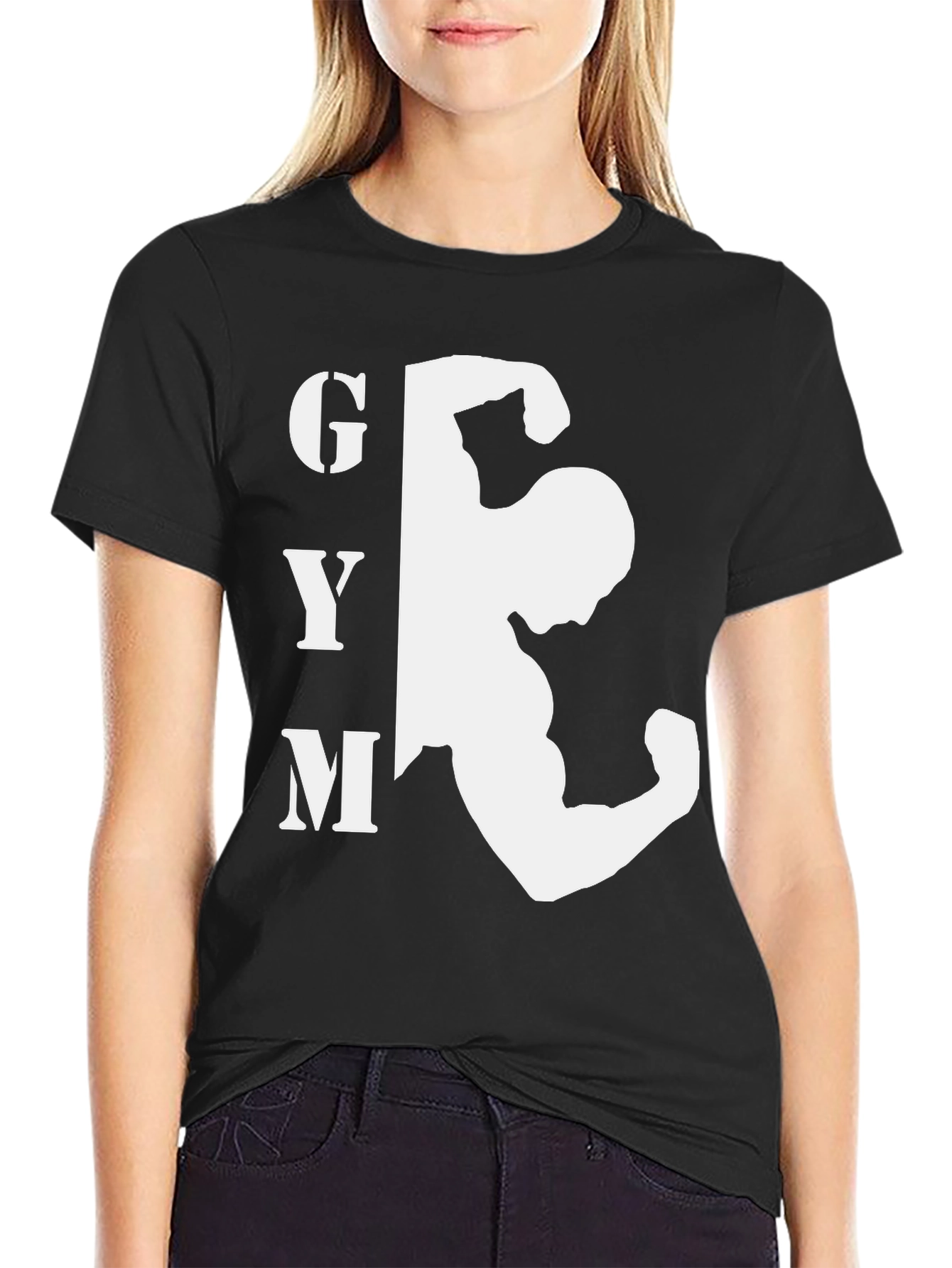 Gym Bodybuilding Graphic Black T-Shirt
