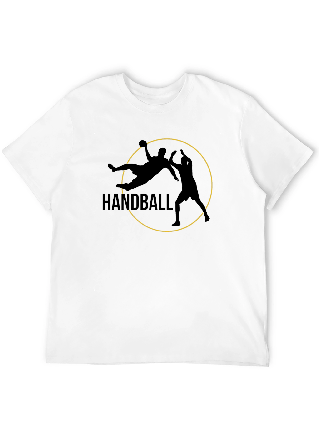 Handball Graphic Tee - Black Sports T-Shirt