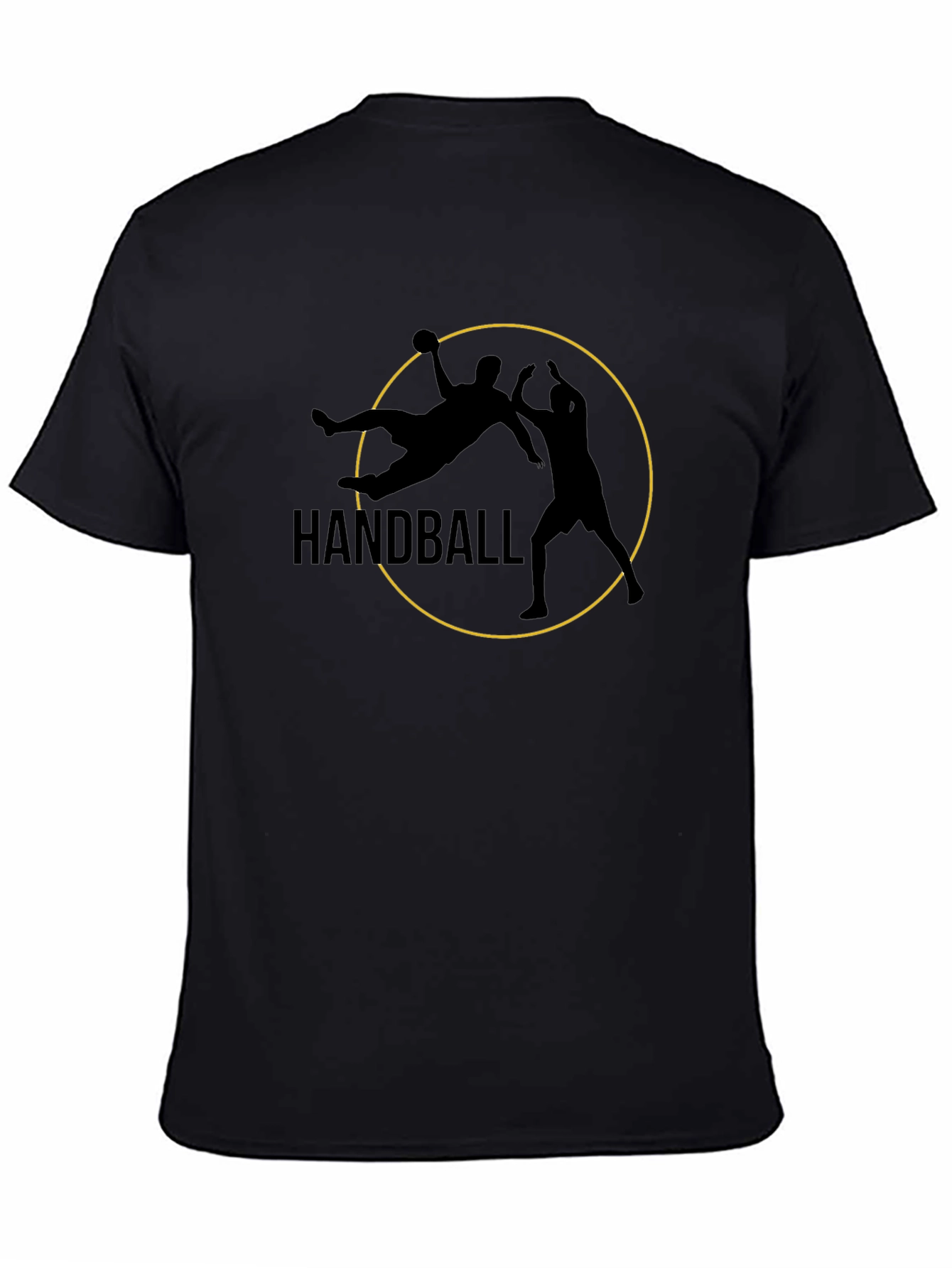 Handball Graphic Tee - Black Sports T-Shirt