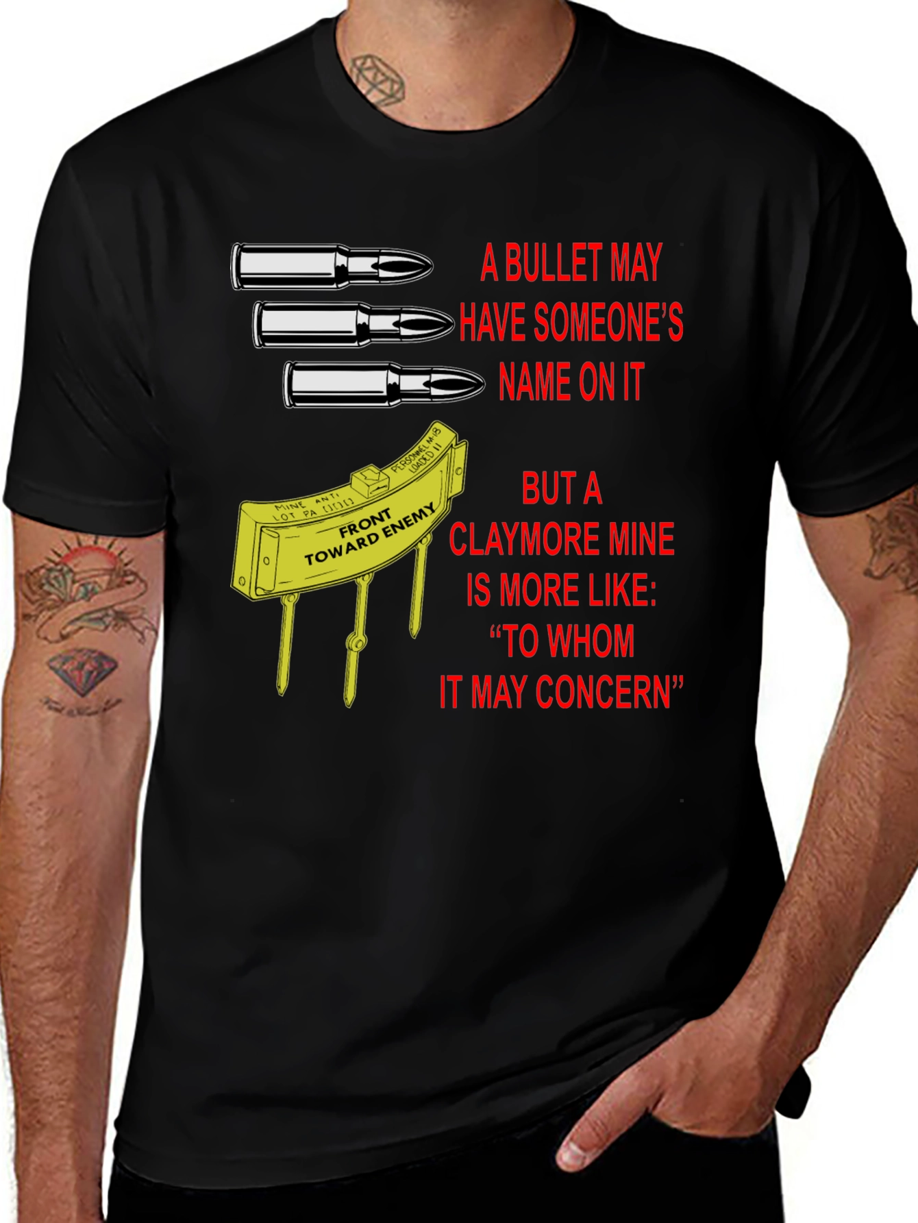 Claymore Mine T-Shirt: To Whom It May Concern