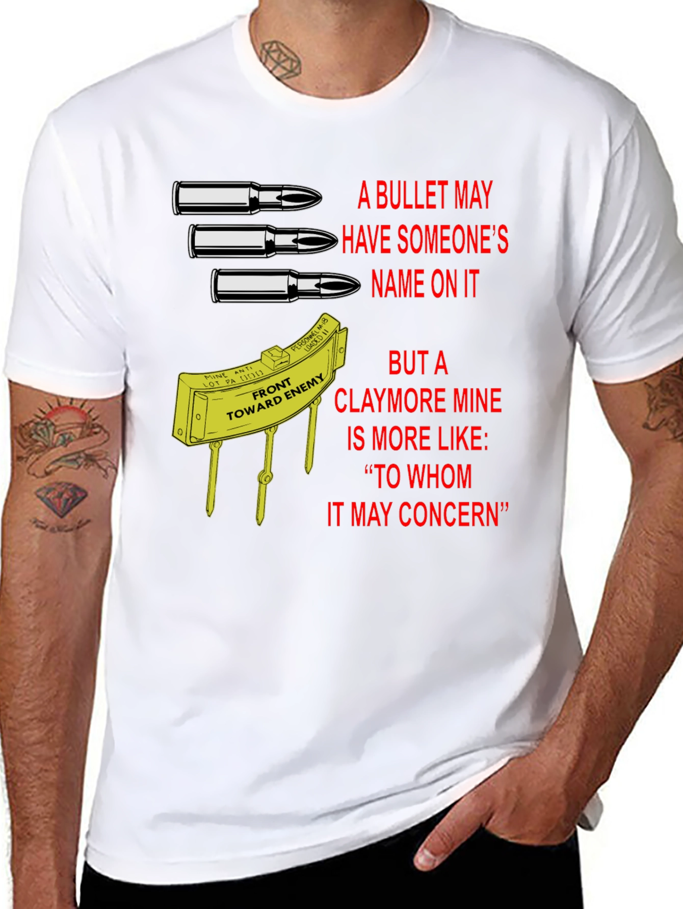 Claymore Mine T-Shirt: To Whom It May Concern