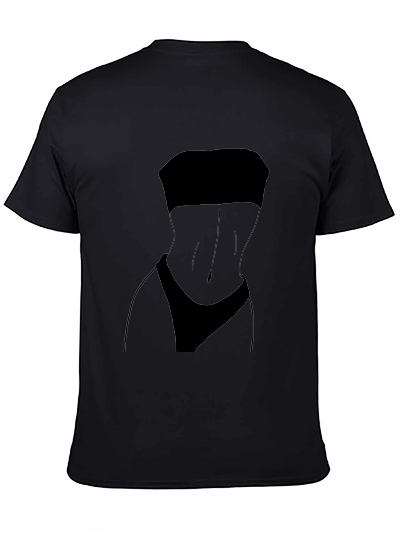 Silhouette Graphic Black Tee