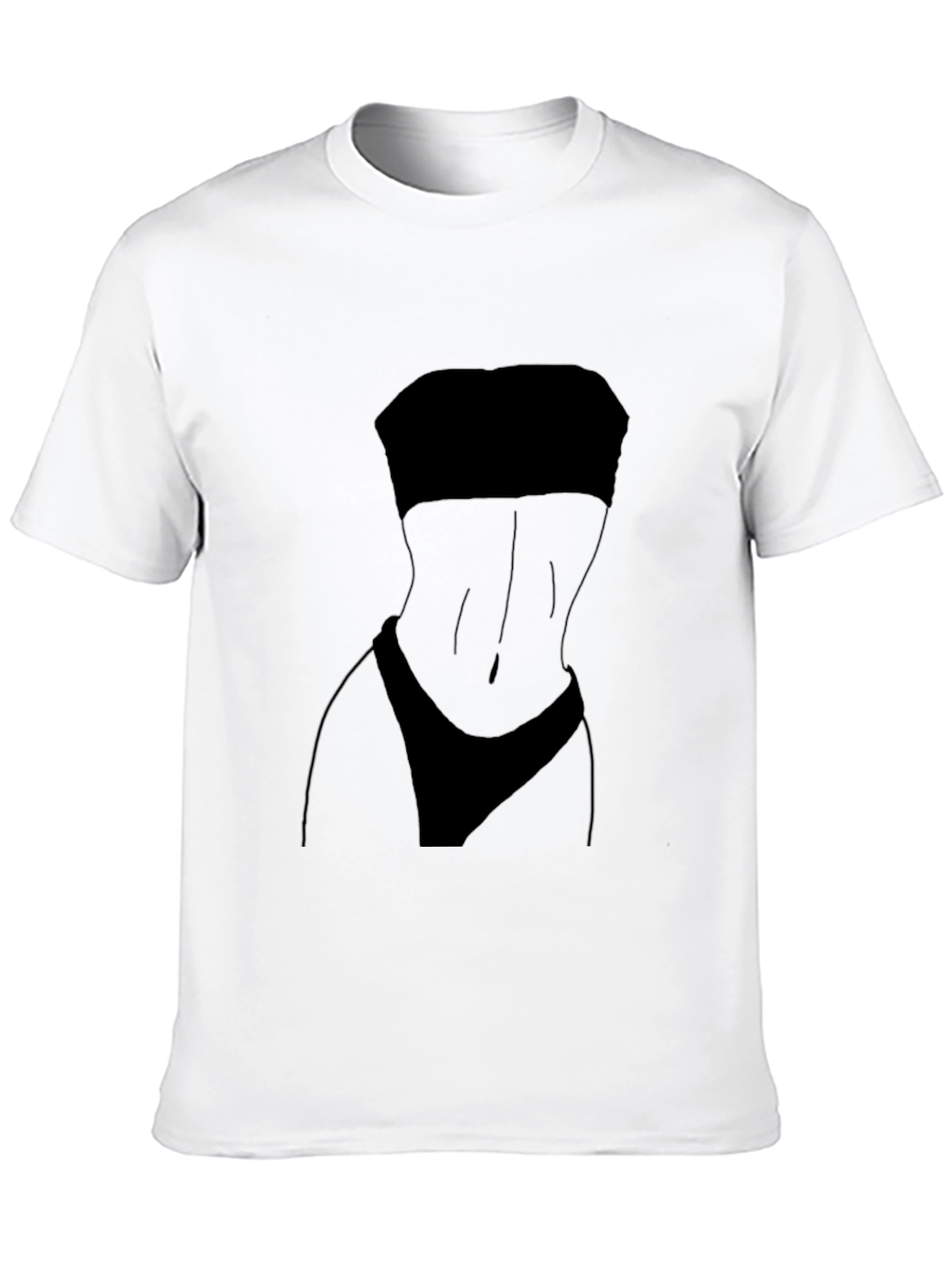 Silhouette Graphic Black Tee