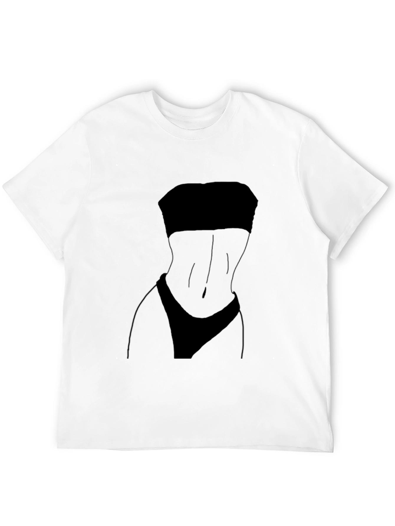 Silhouette Graphic Black Tee