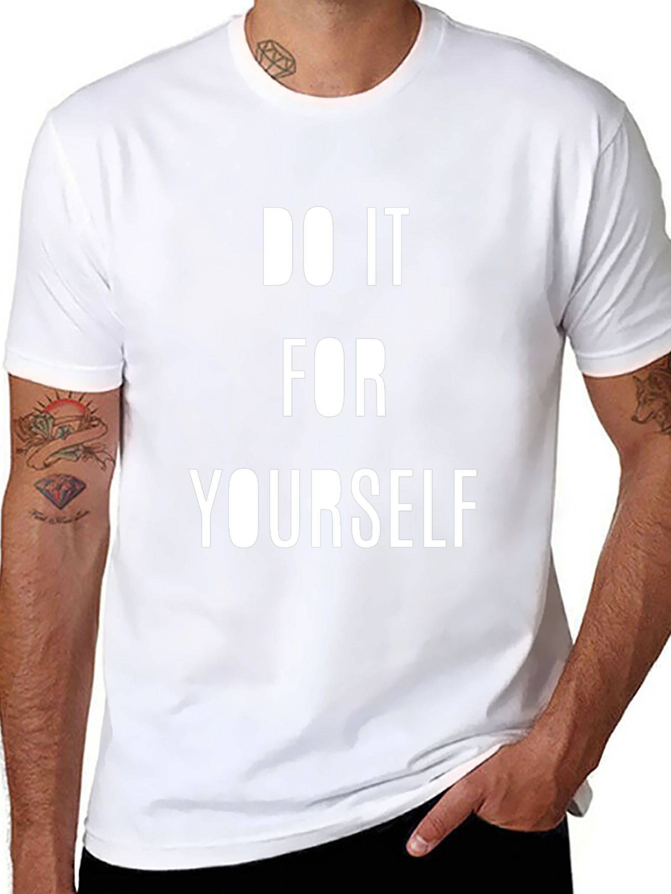 Motivational Black T-Shirt: Do It For Yourself