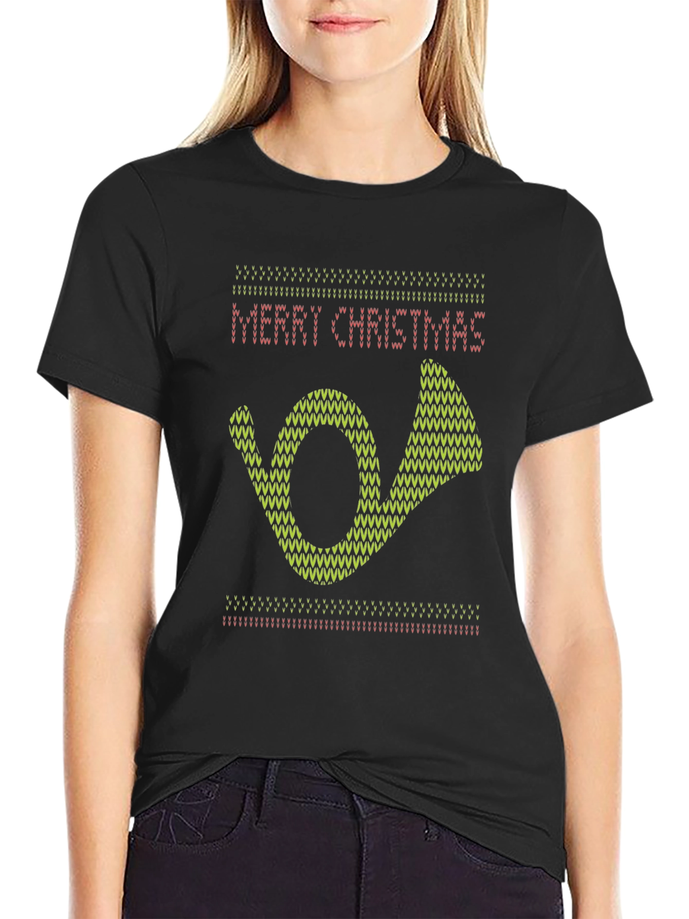 Merry Christmas Horn T-Shirt