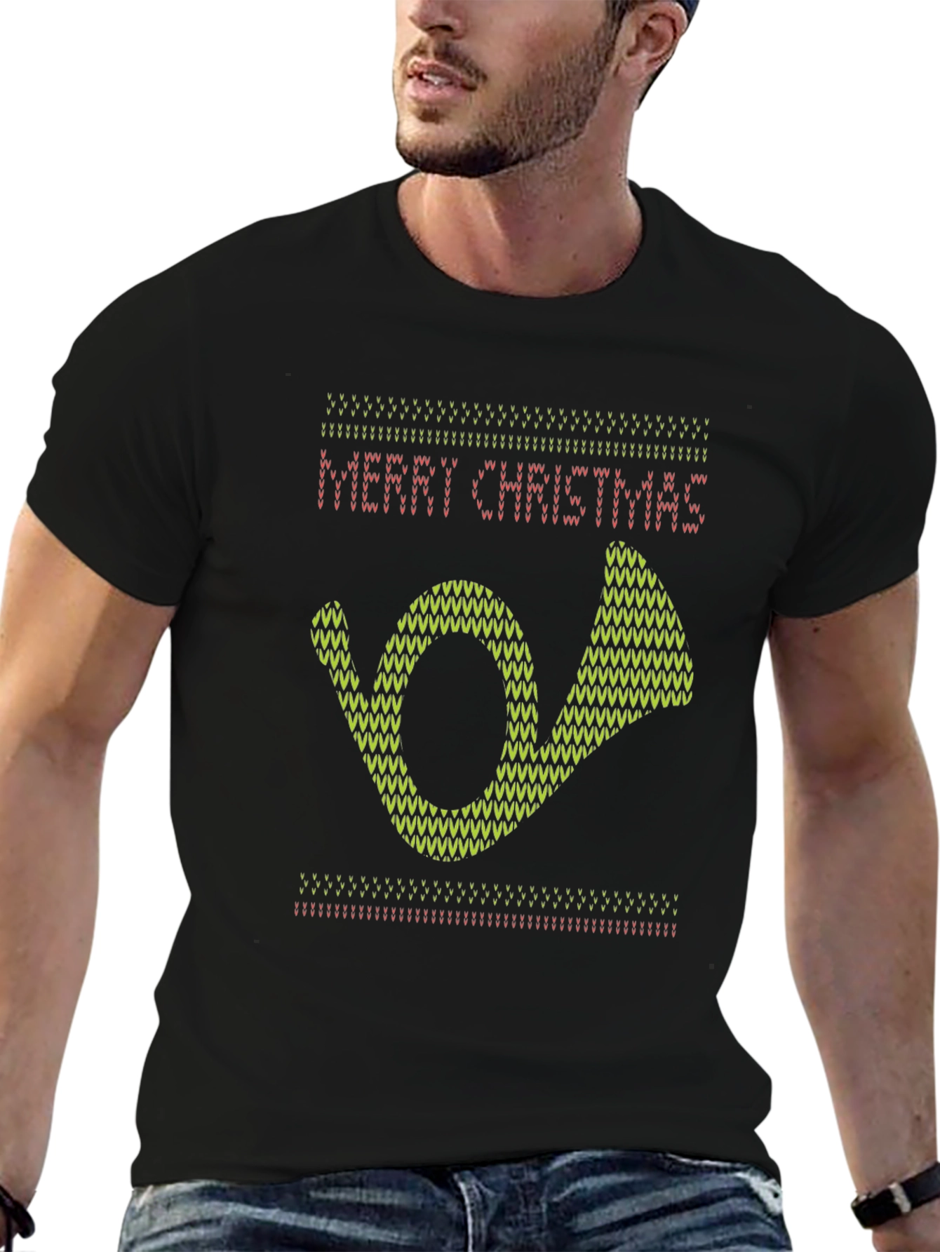 Merry Christmas Horn T-Shirt