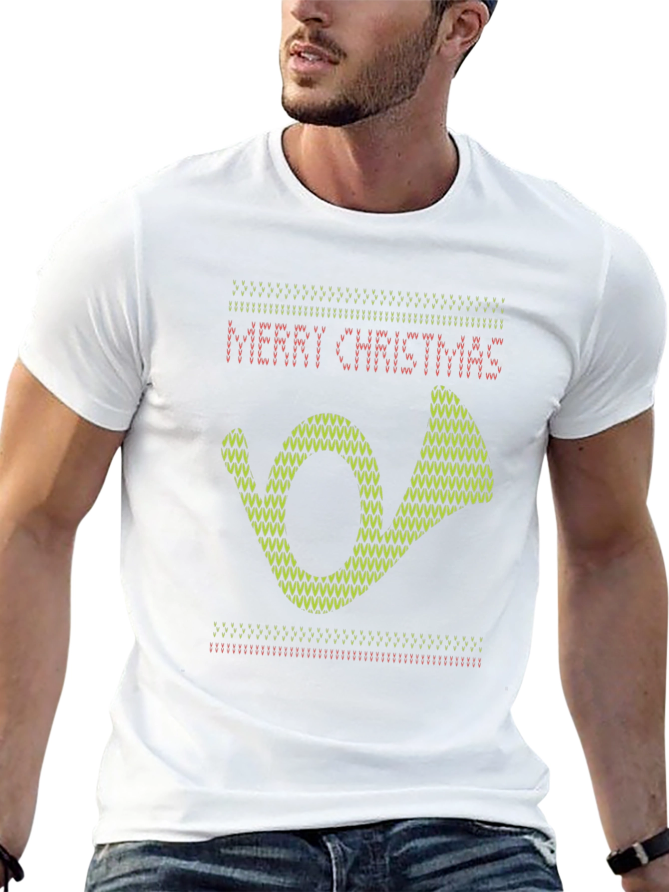 Merry Christmas Horn T-Shirt