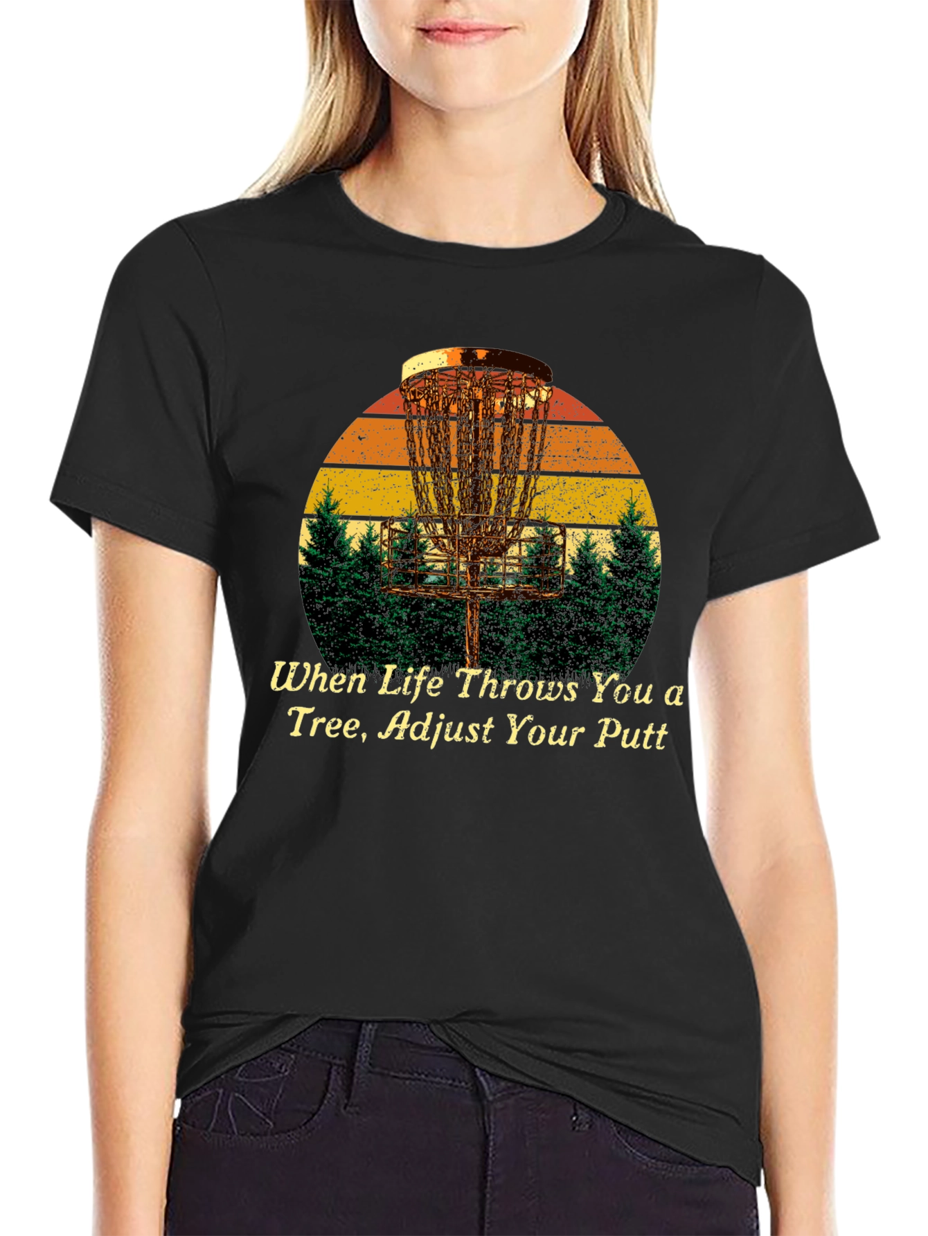 Disc Golf T-Shirt: Adjust Your Putt