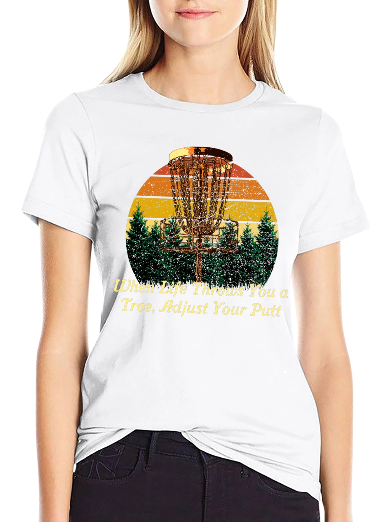 Disc Golf T-Shirt: Adjust Your Putt