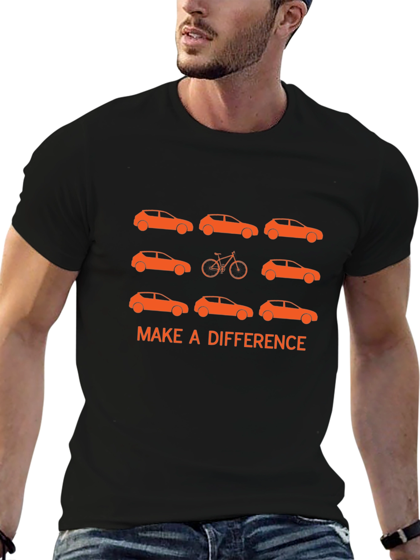 Make a Difference Bike Car T-Shirt