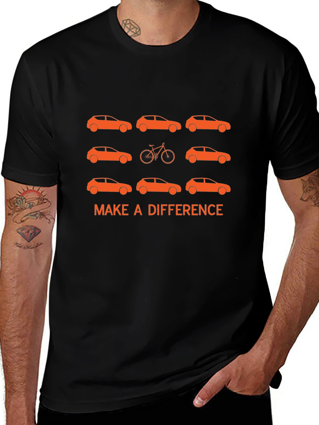 Make a Difference Bike Car T-Shirt