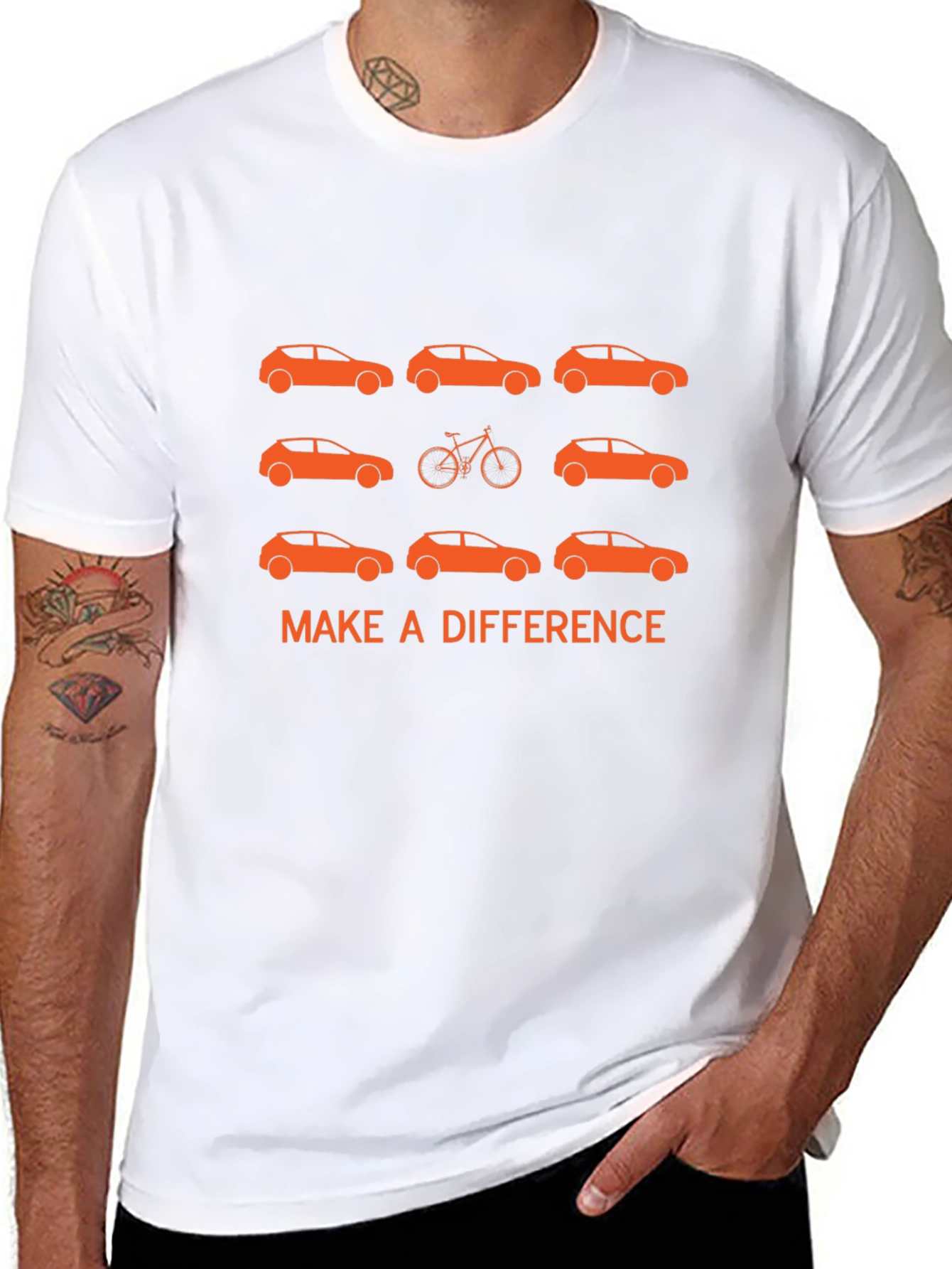 Make a Difference Bike Car T-Shirt