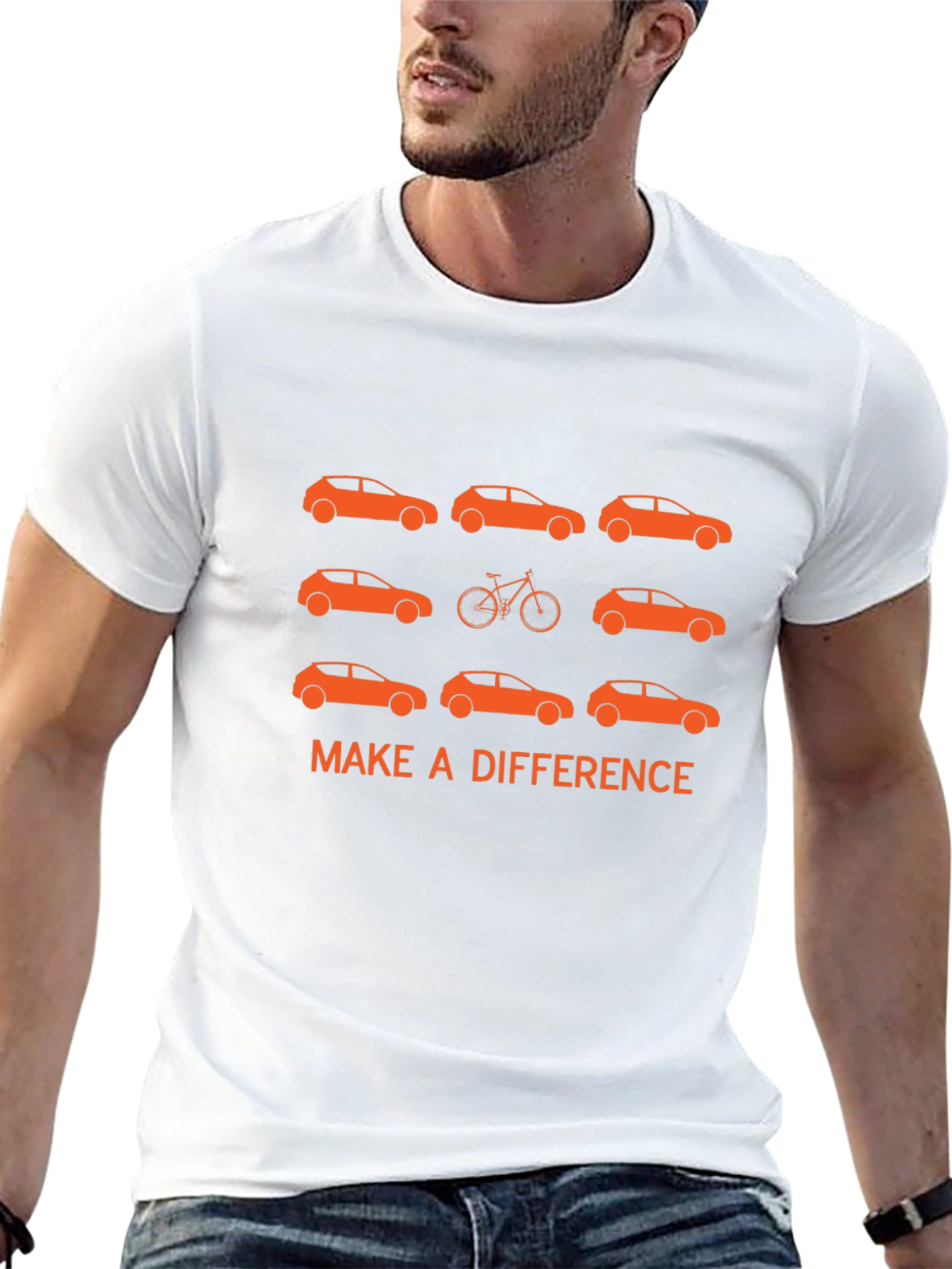 Make a Difference Bike Car T-Shirt