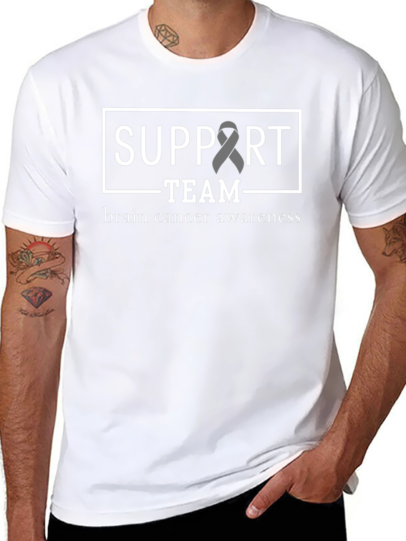 Brain Cancer Awareness Support Team T-Shirt