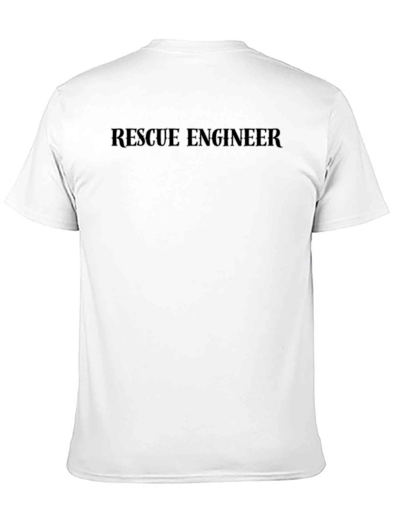 Rescue Engineer T-Shirt - Black Crew Neck Tee