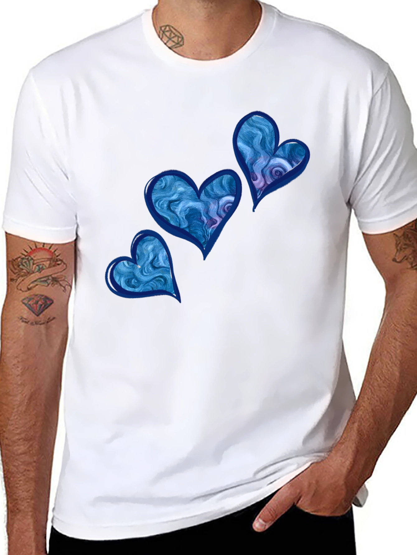 Blue Heart Graphic T-Shirt