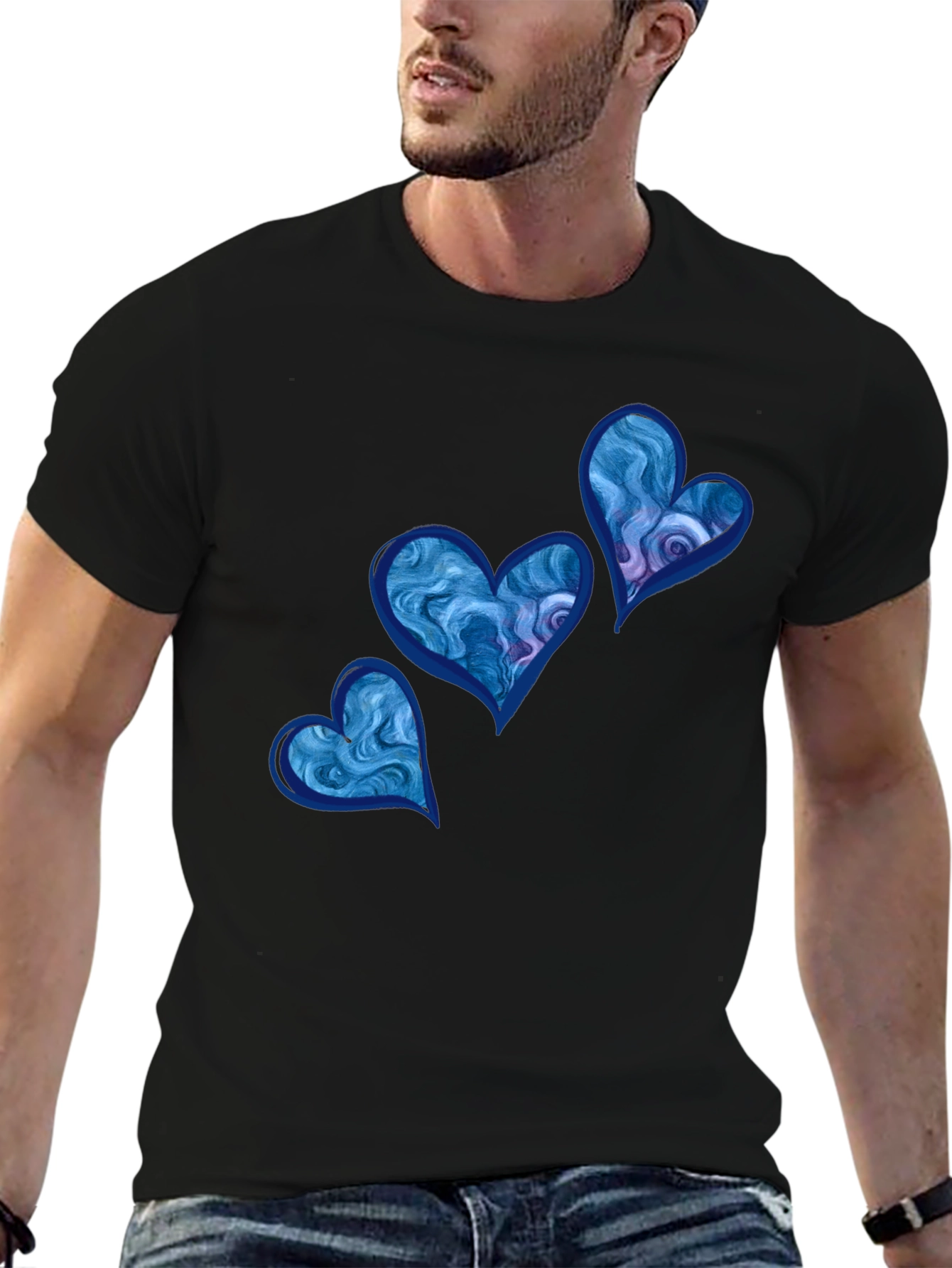 Blue Heart Graphic T-Shirt
