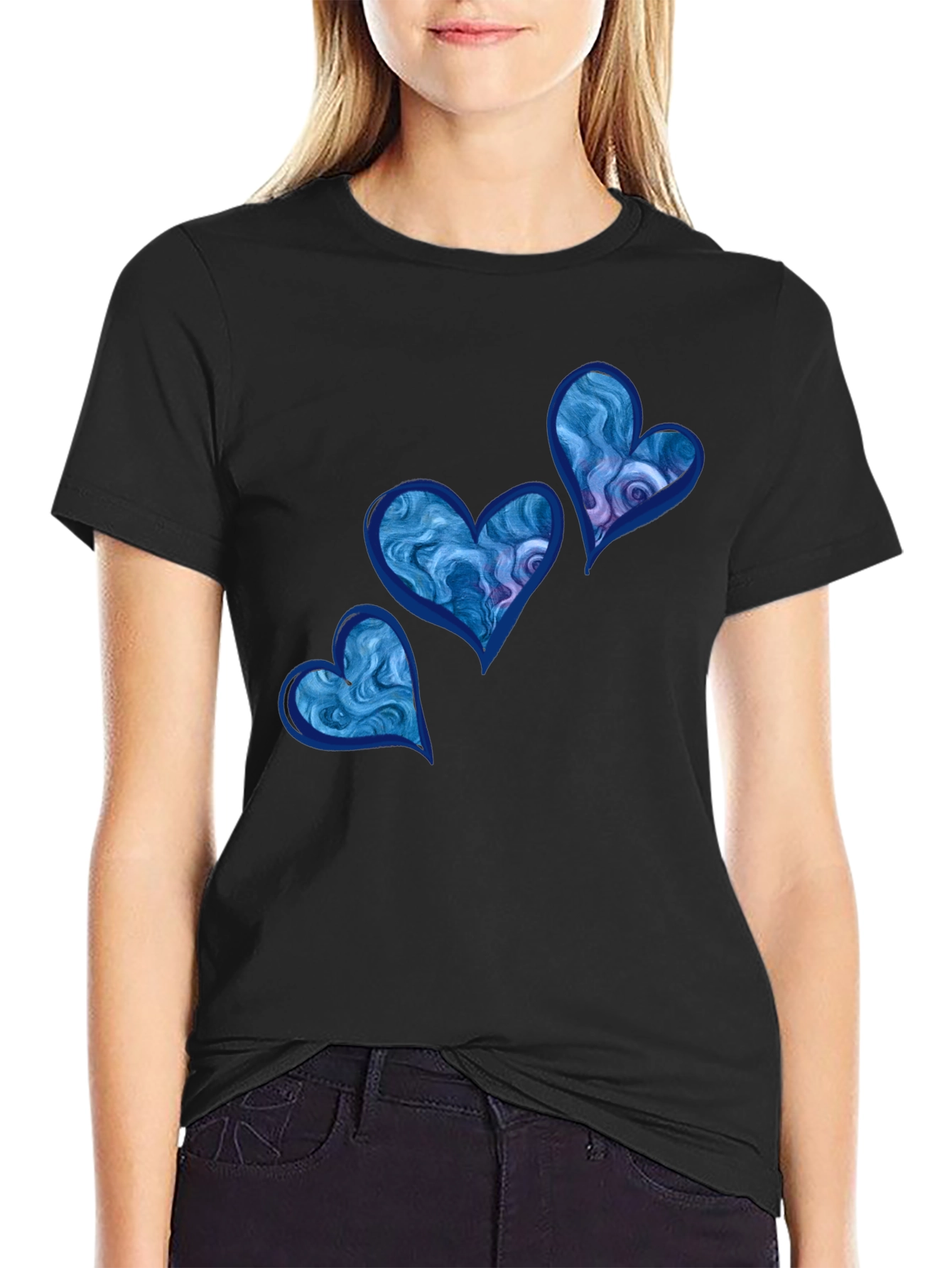 Blue Heart Graphic T-Shirt
