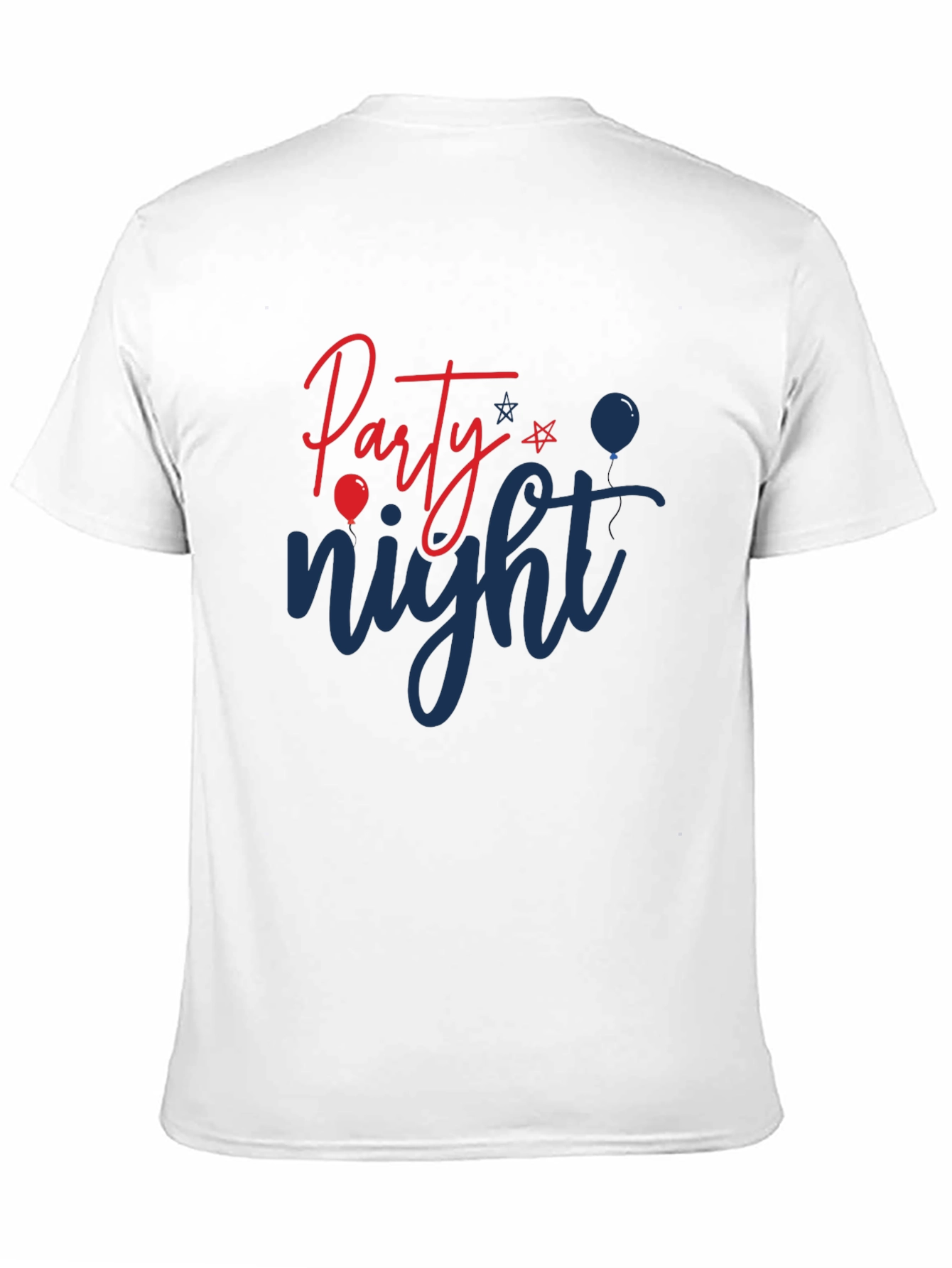Party Night Graphic Tee - Black Cotton Blend