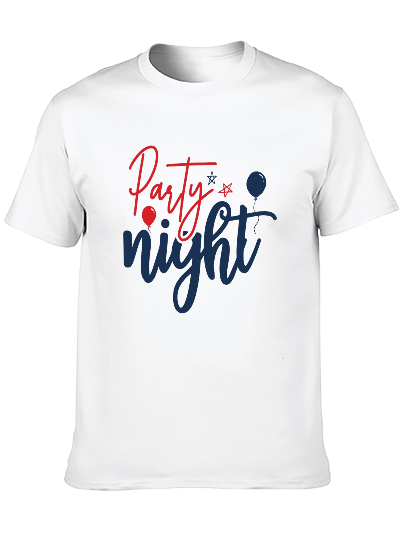 Party Night Graphic Tee - Black Cotton Blend