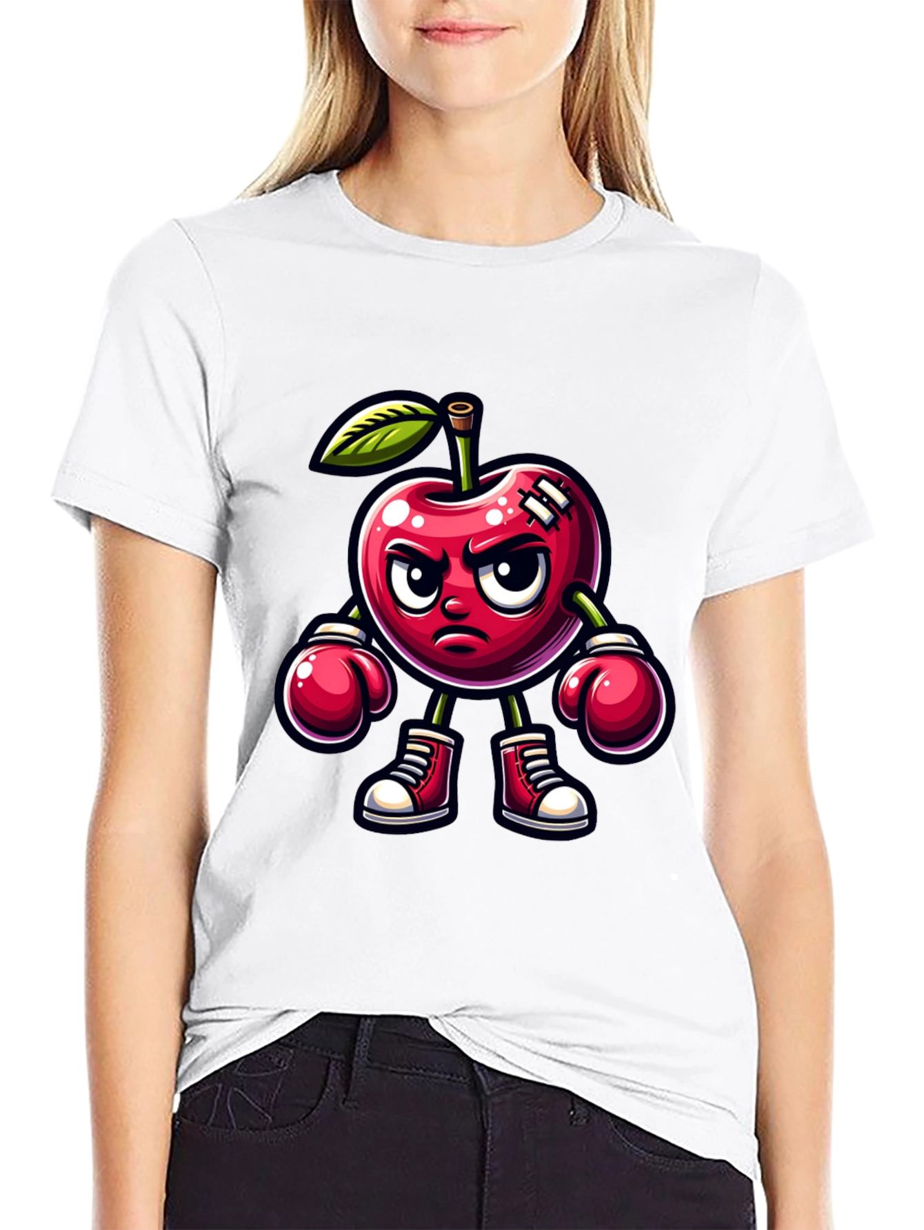 Cherry Boxer Graphic Tee - Punchy Style
