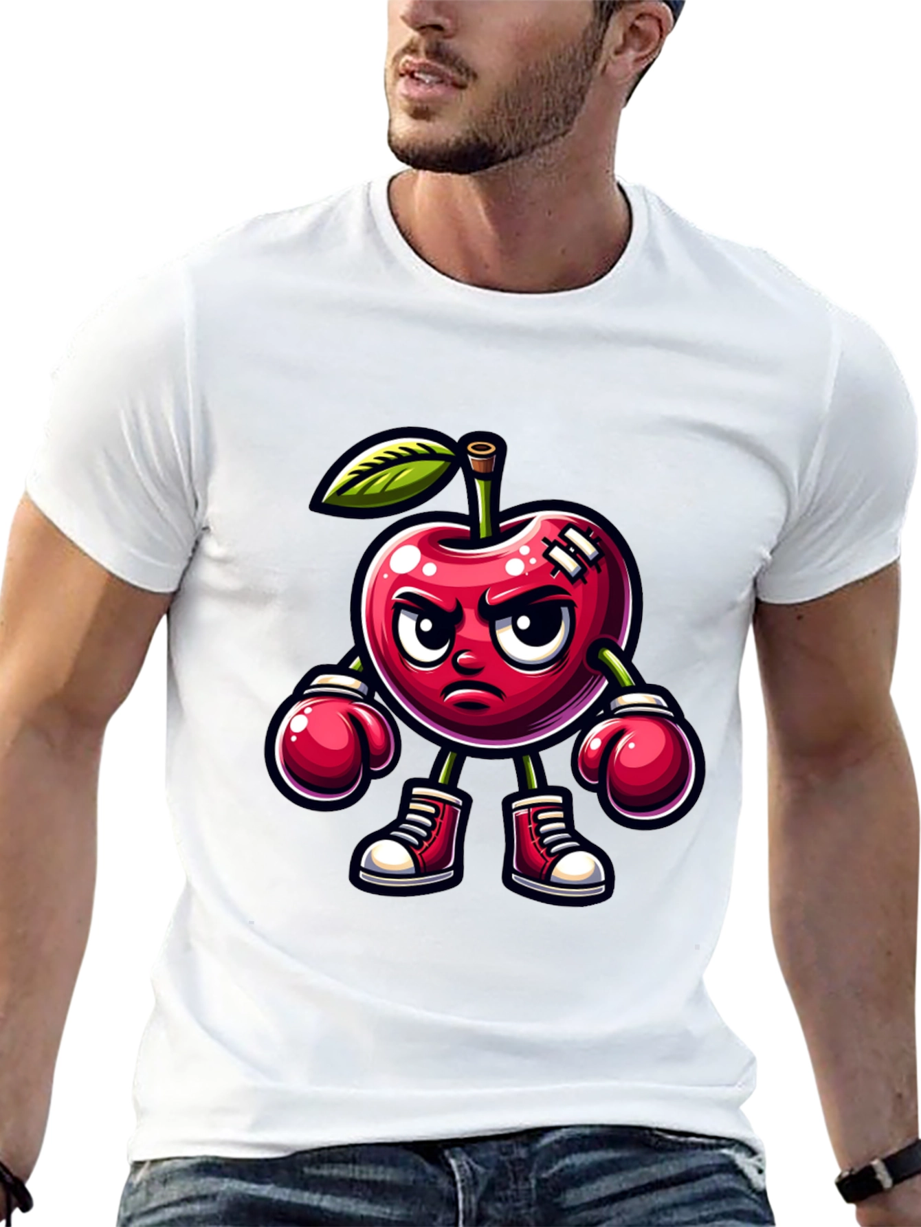 Cherry Boxer Graphic Tee - Punchy Style