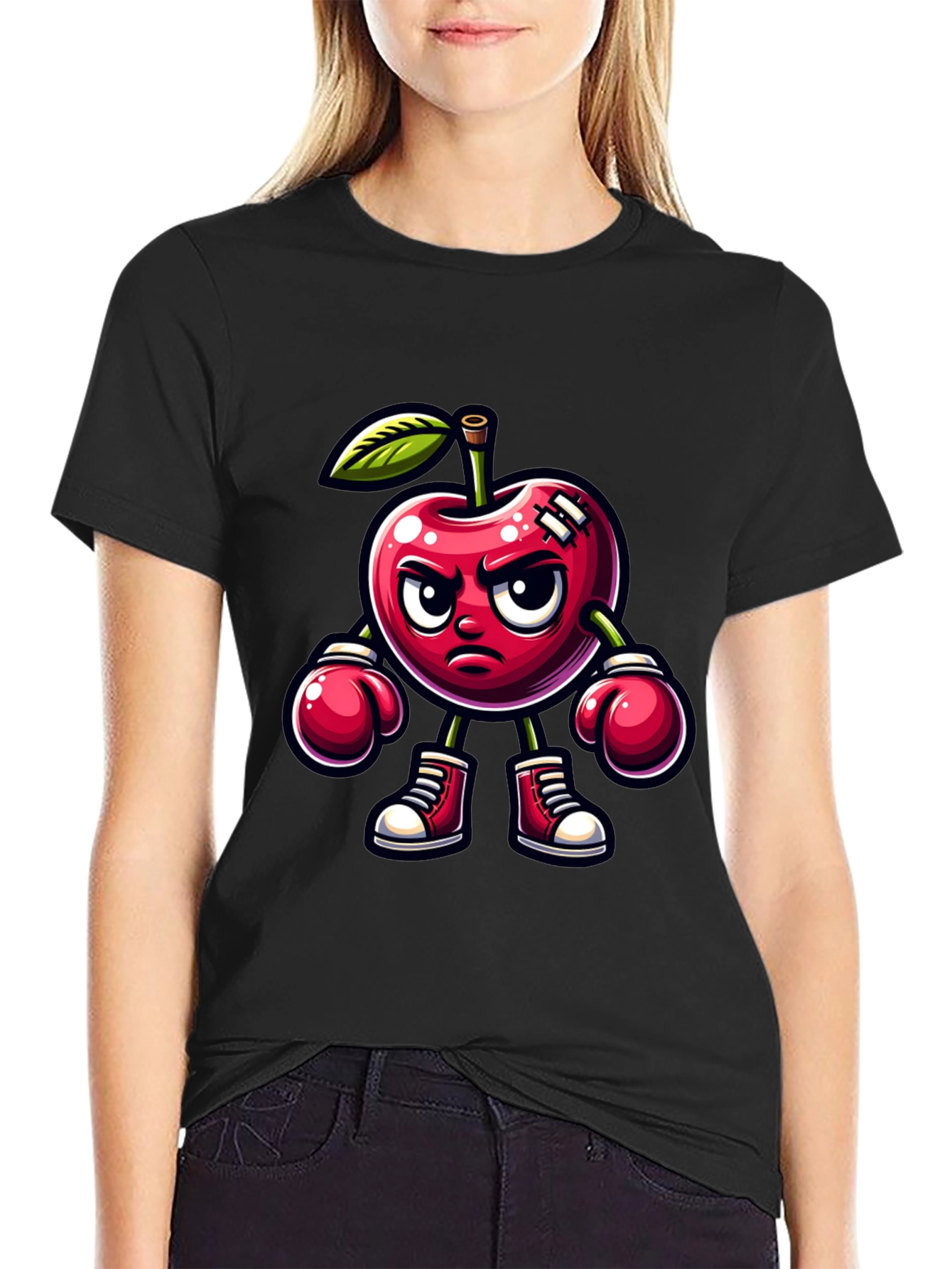 Cherry Boxer Graphic Tee - Punchy Style