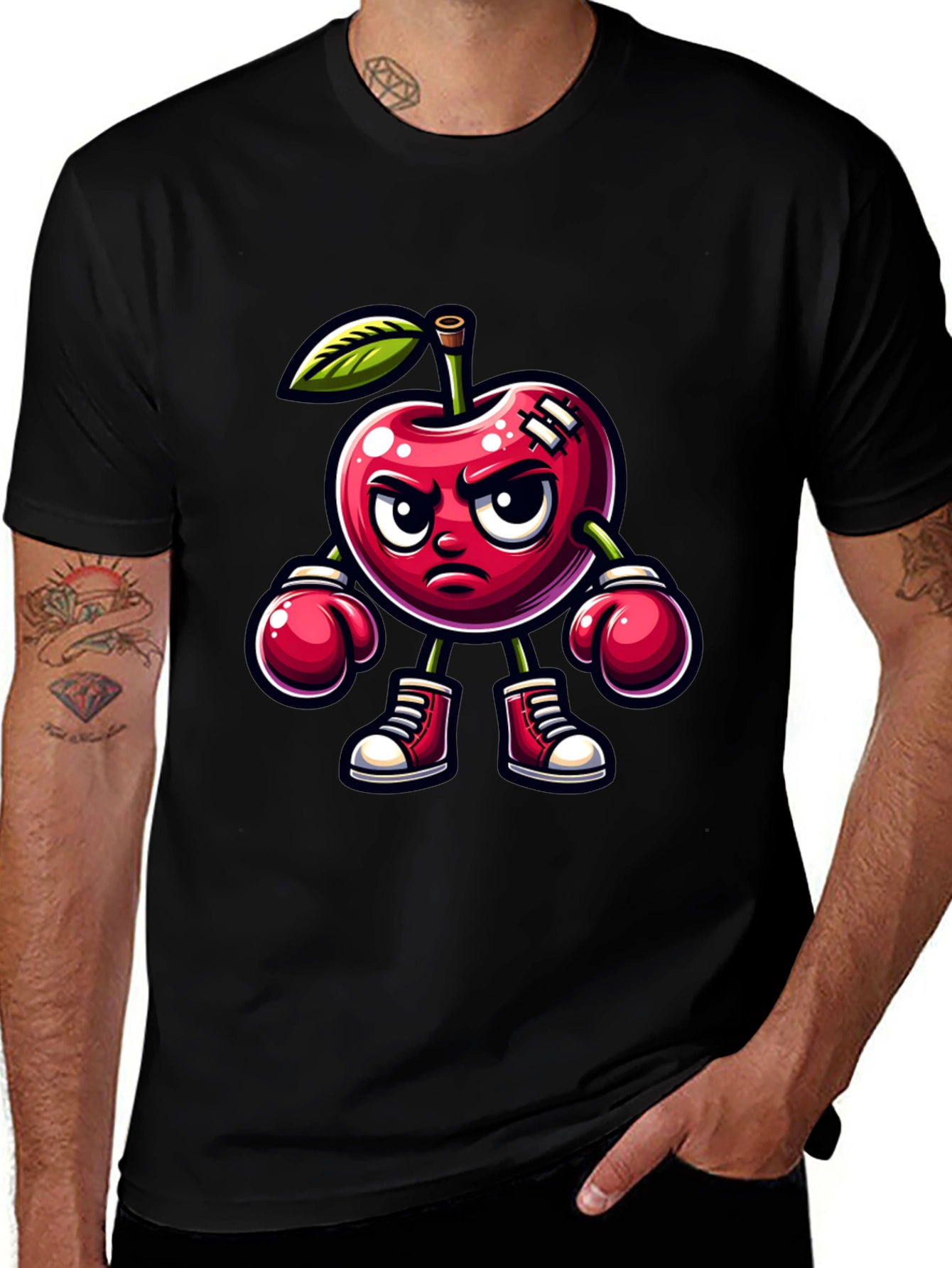 Cherry Boxer Graphic Tee - Punchy Style