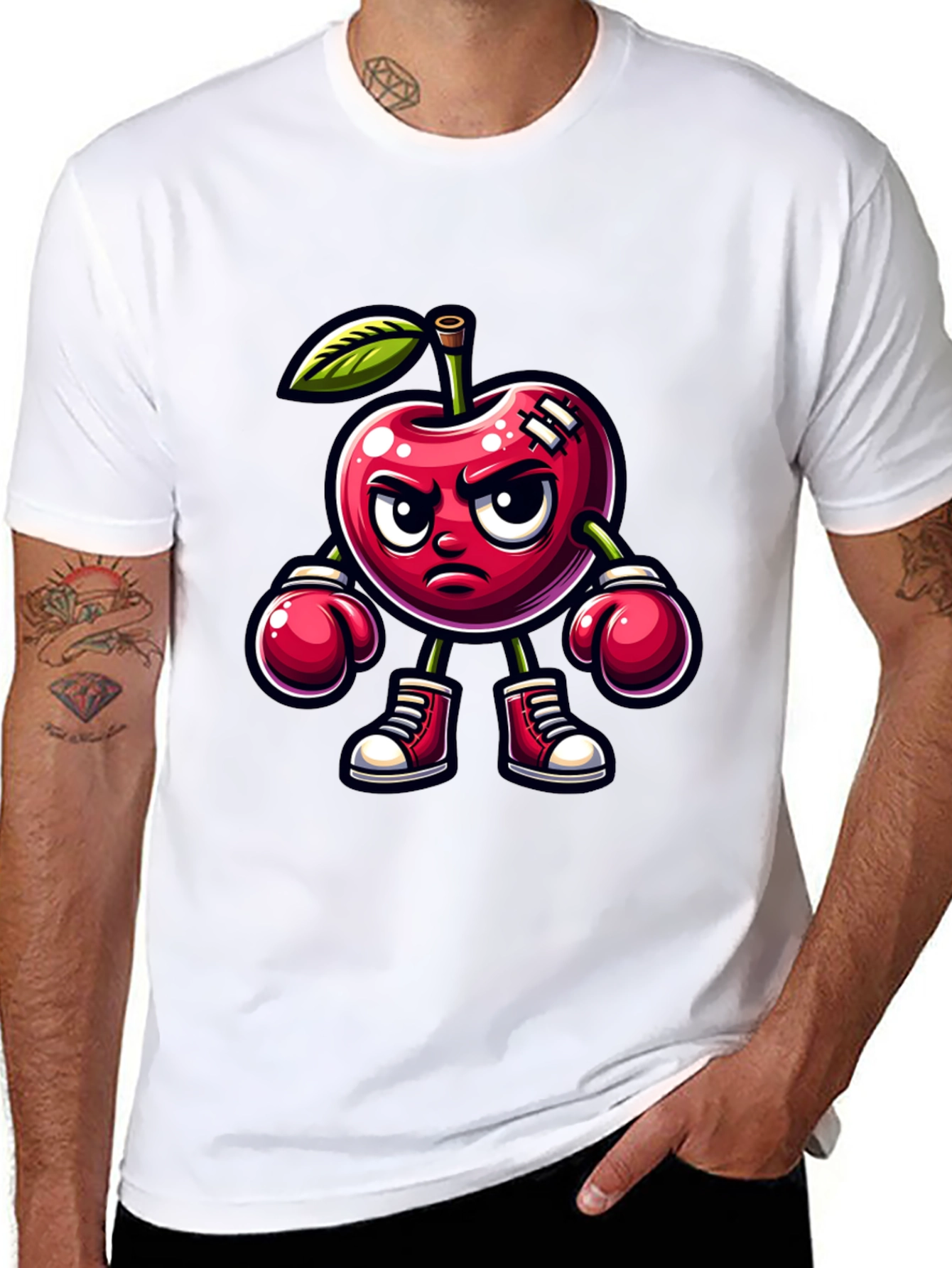 Cherry Boxer Graphic Tee - Punchy Style