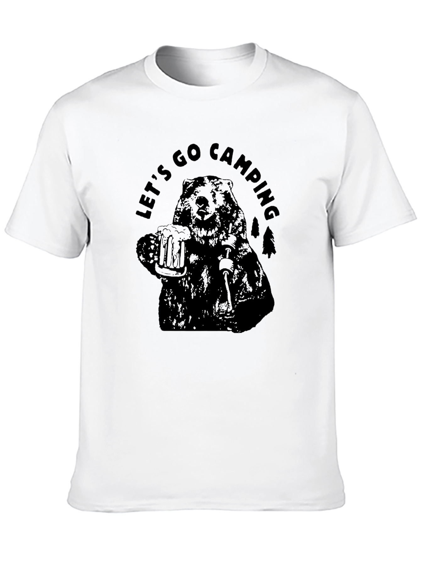 Lets Go Camping Bear T-Shirt