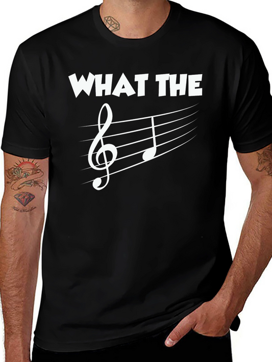 Music Pun T-Shirt: What The F Clef Note Tee