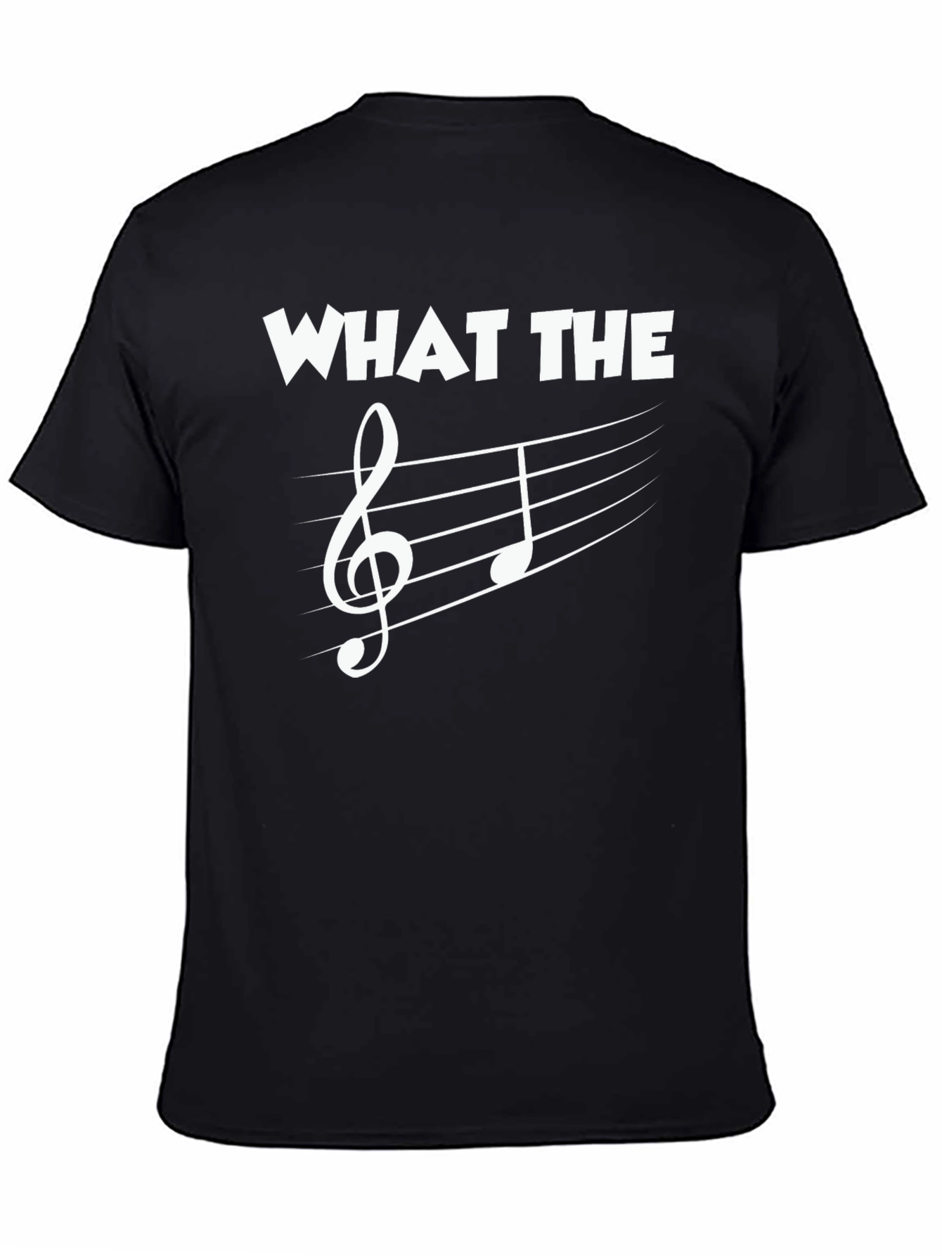 Music Pun T-Shirt: What The F Clef Note Tee