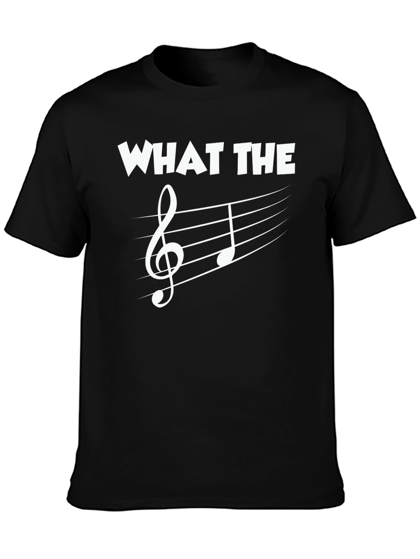 Music Pun T-Shirt: What The F Clef Note Tee