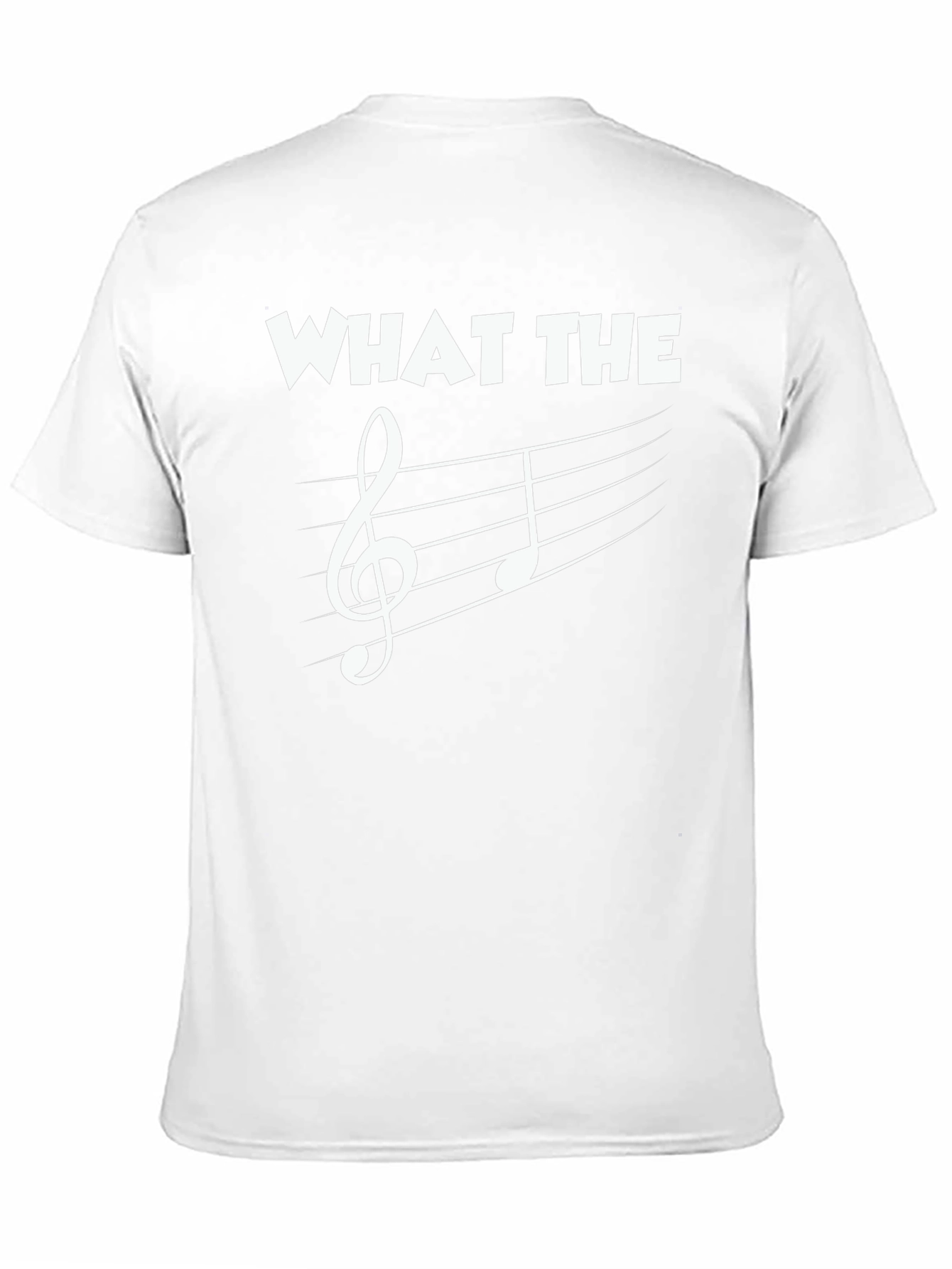 Music Pun T-Shirt: What The F Clef Note Tee