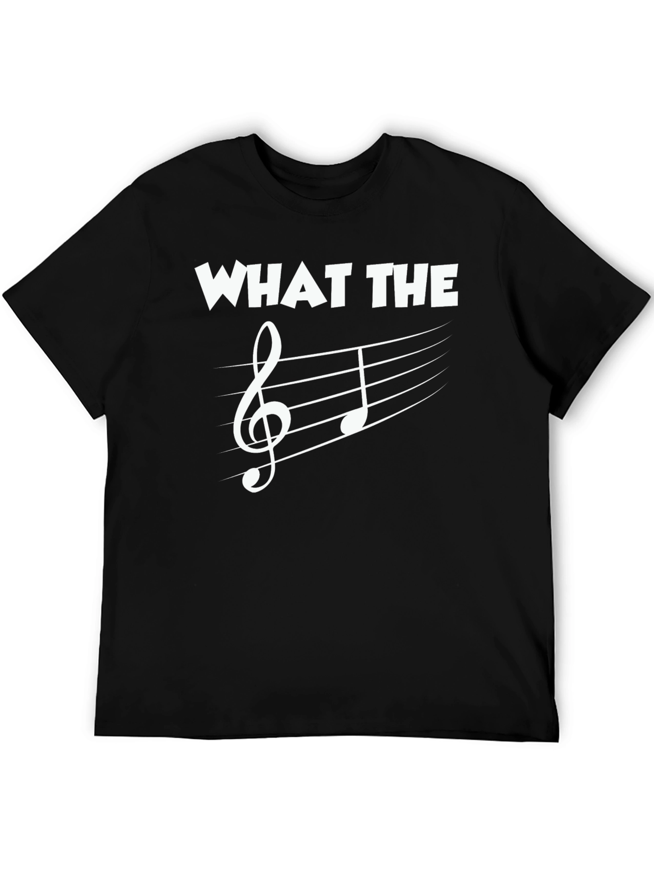 Music Pun T-Shirt: What The F Clef Note Tee