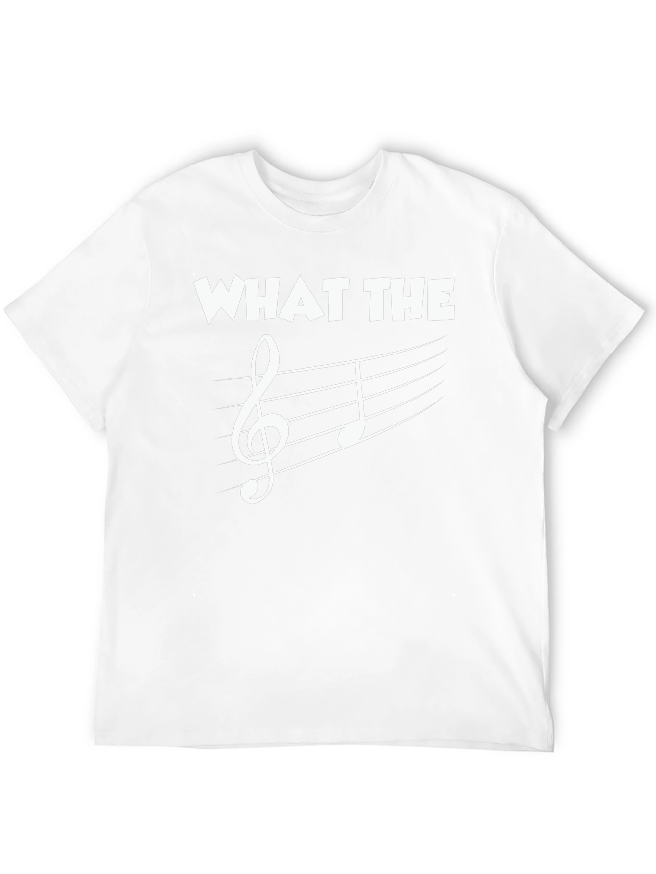 Music Pun T-Shirt: What The F Clef Note Tee