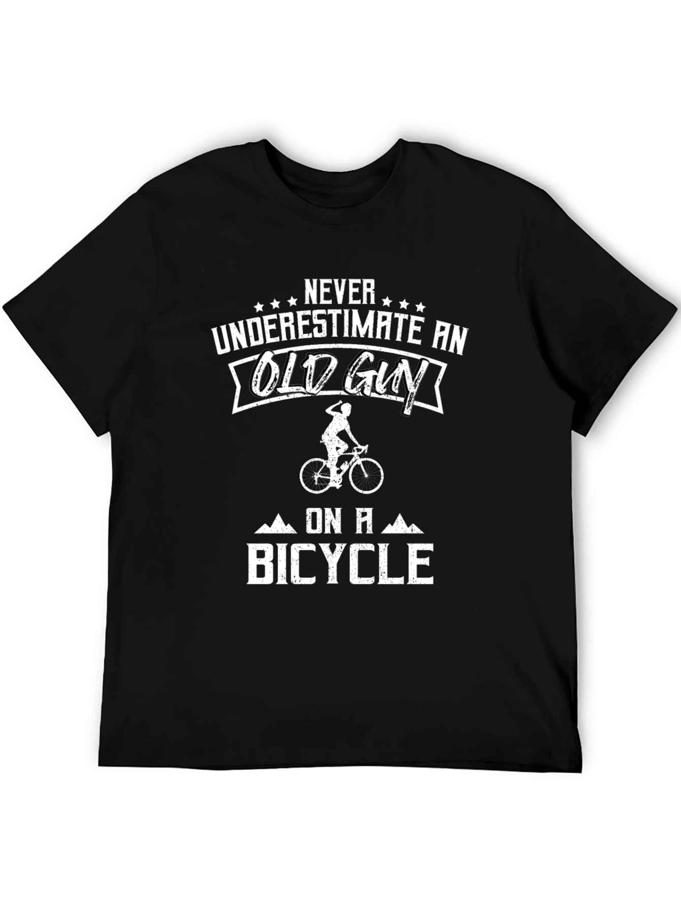 Old Guy Bicycle T-Shirt: Funny Cycling Tee