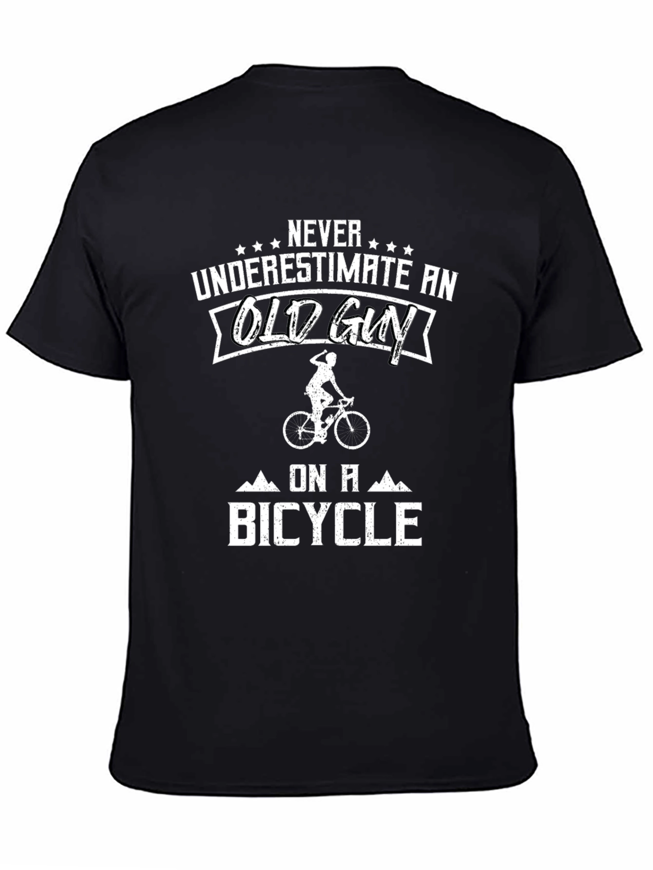 Old Guy Bicycle T-Shirt: Funny Cycling Tee
