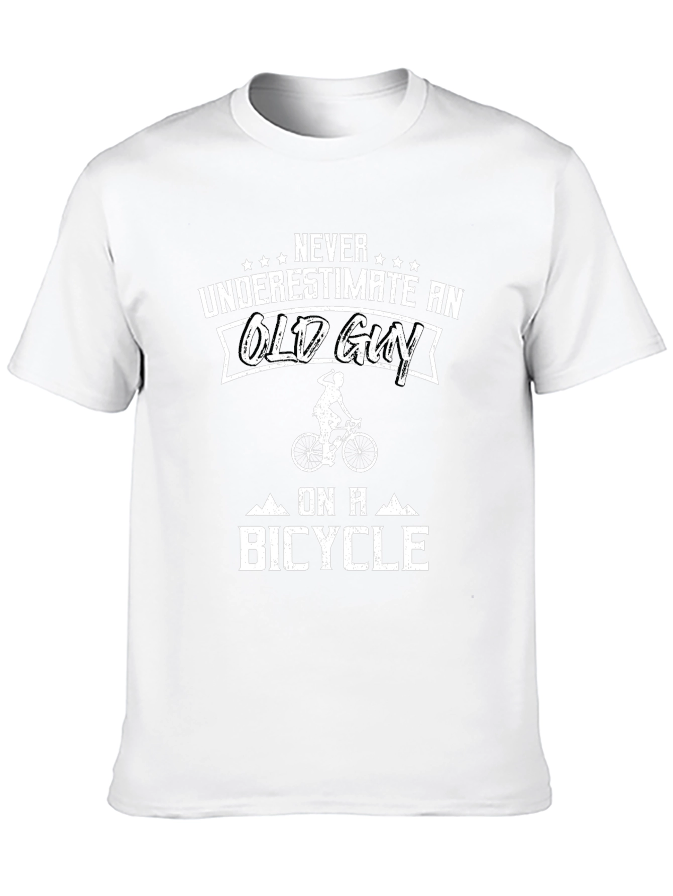 Old Guy Bicycle T-Shirt: Funny Cycling Tee