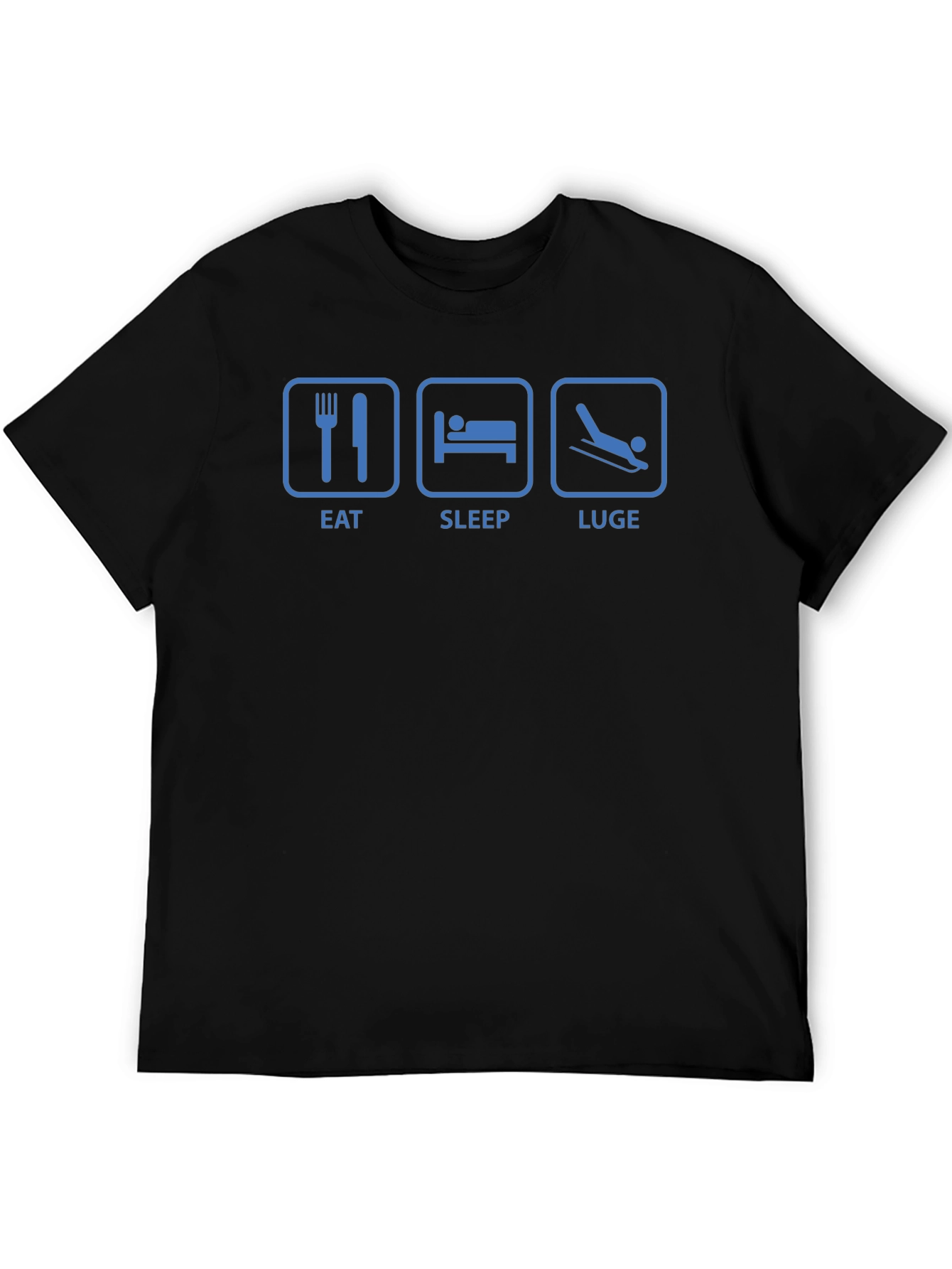 Eat Sleep Luge T-Shirt - Funny Sports Tee