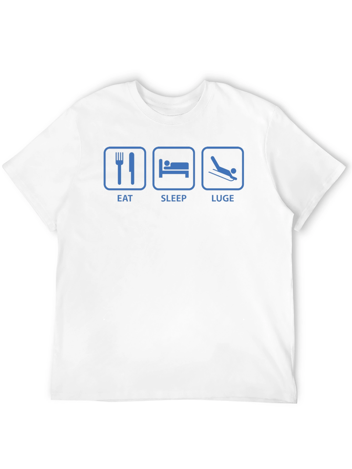 Eat Sleep Luge T-Shirt - Funny Sports Tee