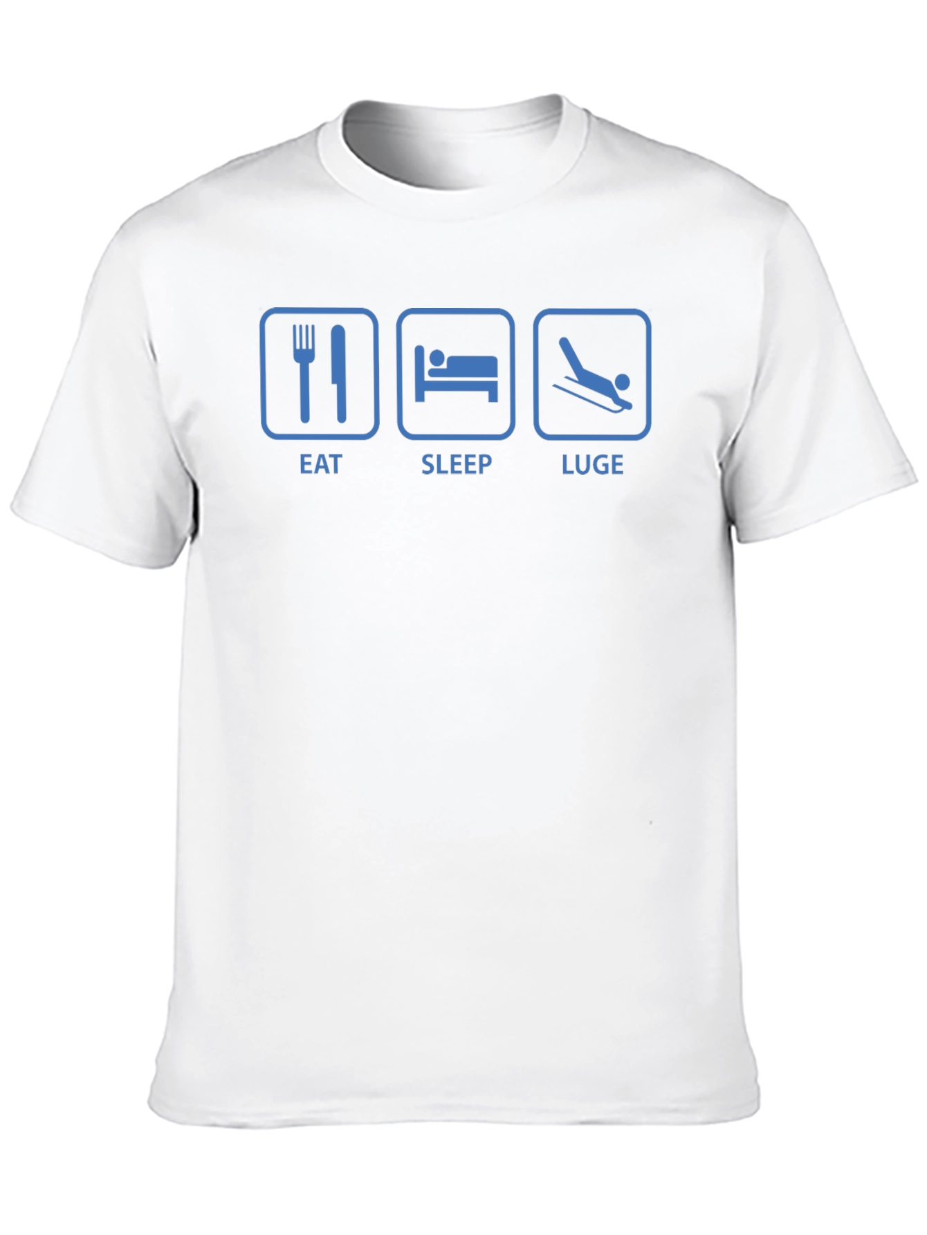 Eat Sleep Luge T-Shirt - Funny Sports Tee
